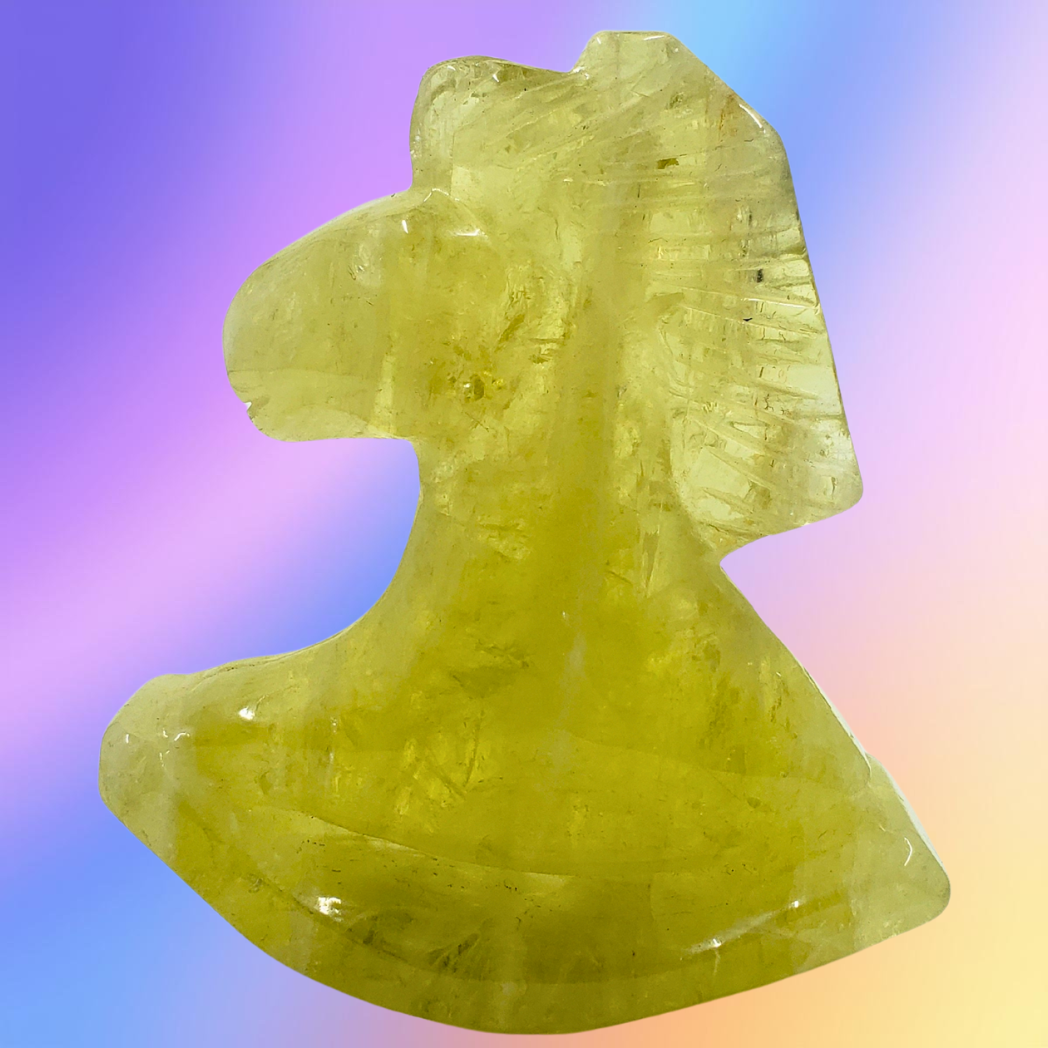 Citrine Rocking Horse Carving
