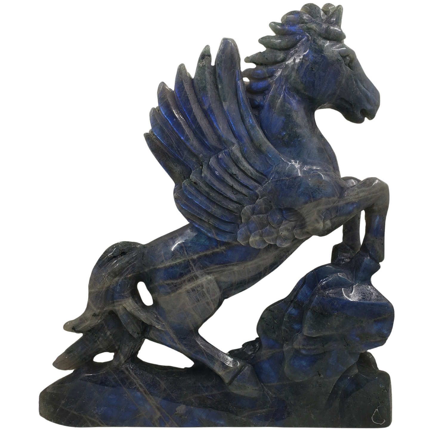 Labradorite Unicorn Carving