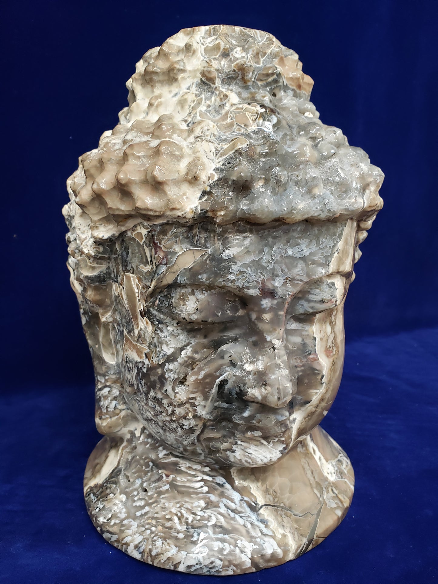 Volcano Agate Buddha Head
