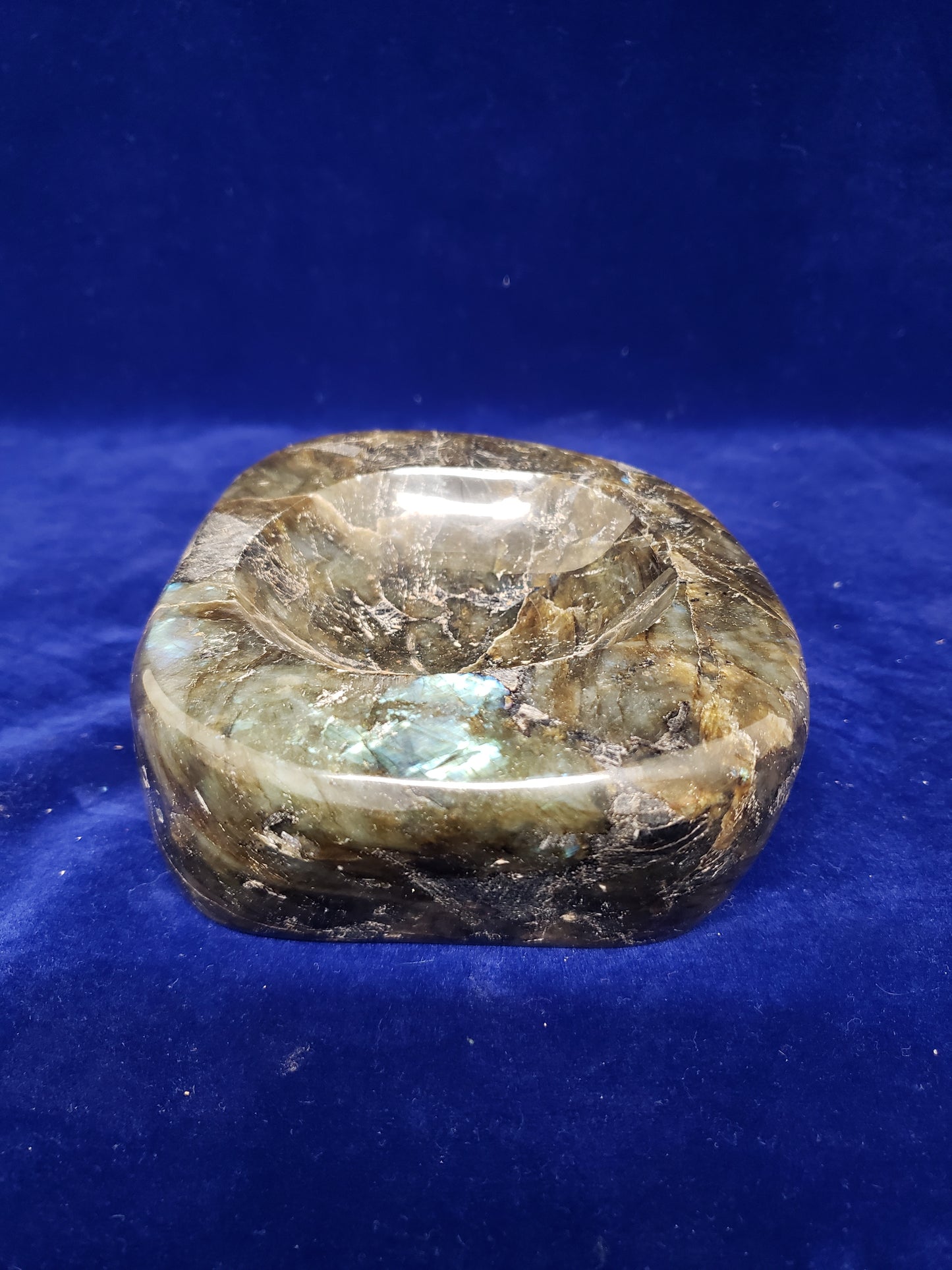 Labradorite Sphere Holder Carving