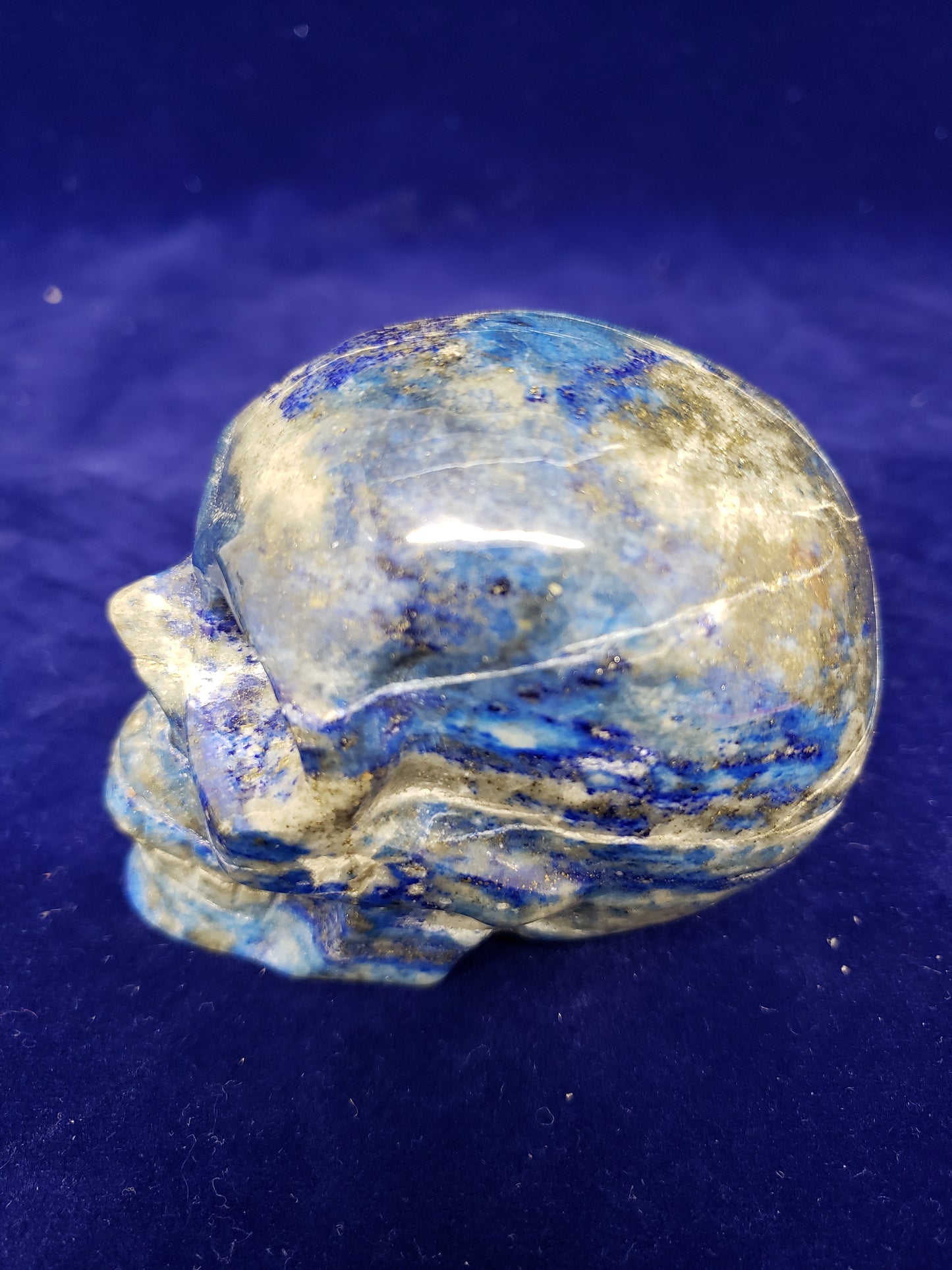 Lapis Lazuli Skull Head