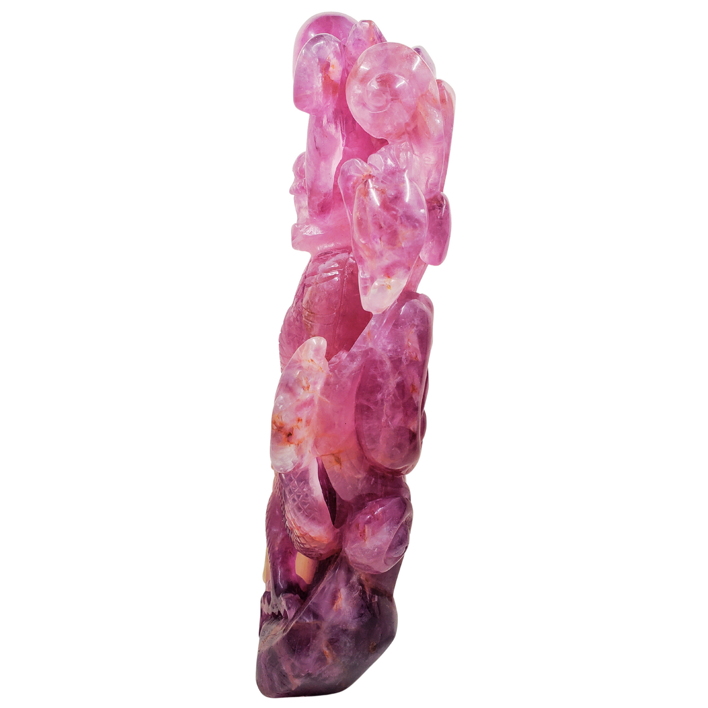 Purple Fluorite Chinese Dragon