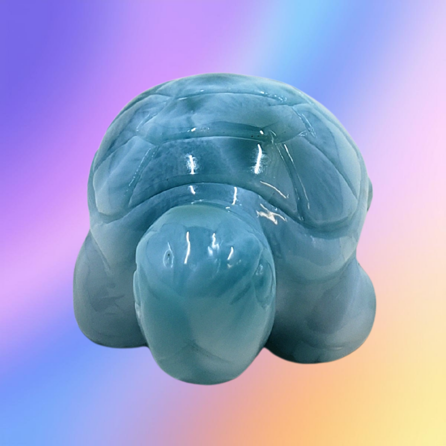 RARE Larimar Turtle Carving