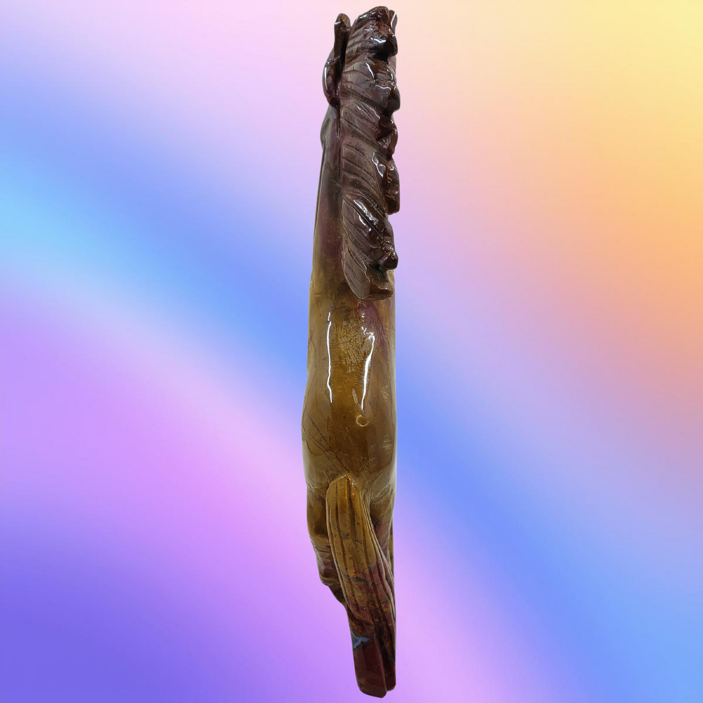Ocean Jasper Horse Carving