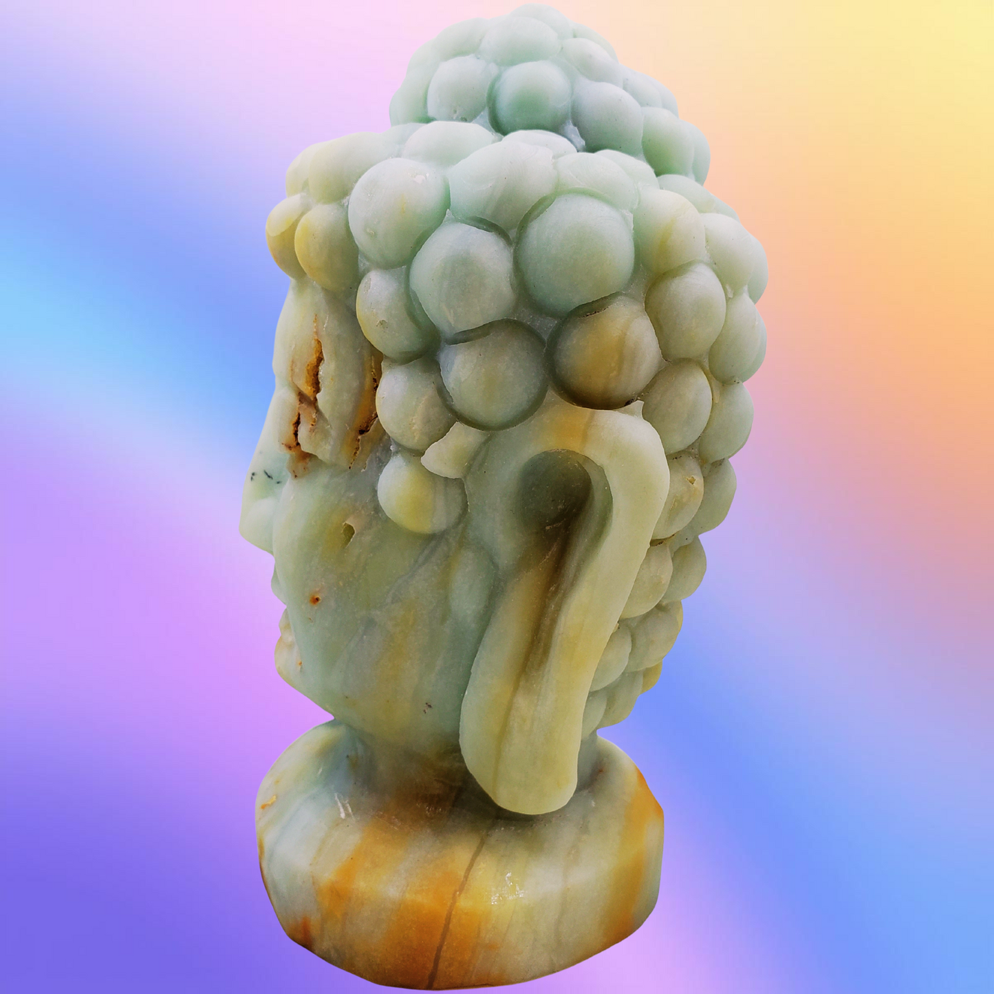 Amazonite Buddha Head