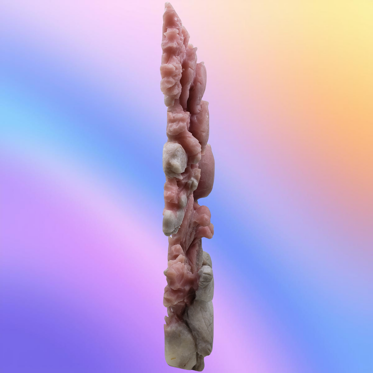 Pink Opal Sea Creatures Carving