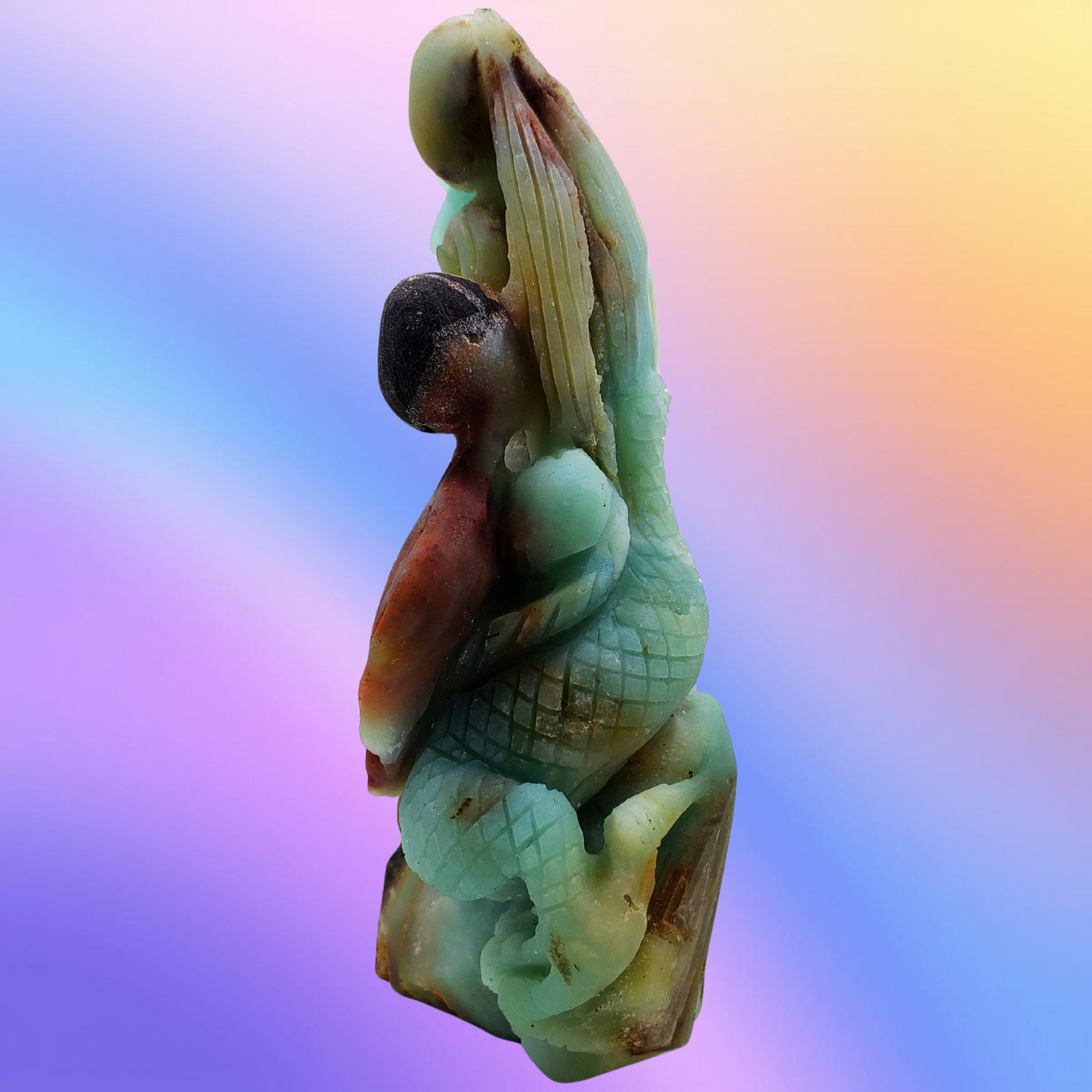 Amazonite Chinese Dragon Carving