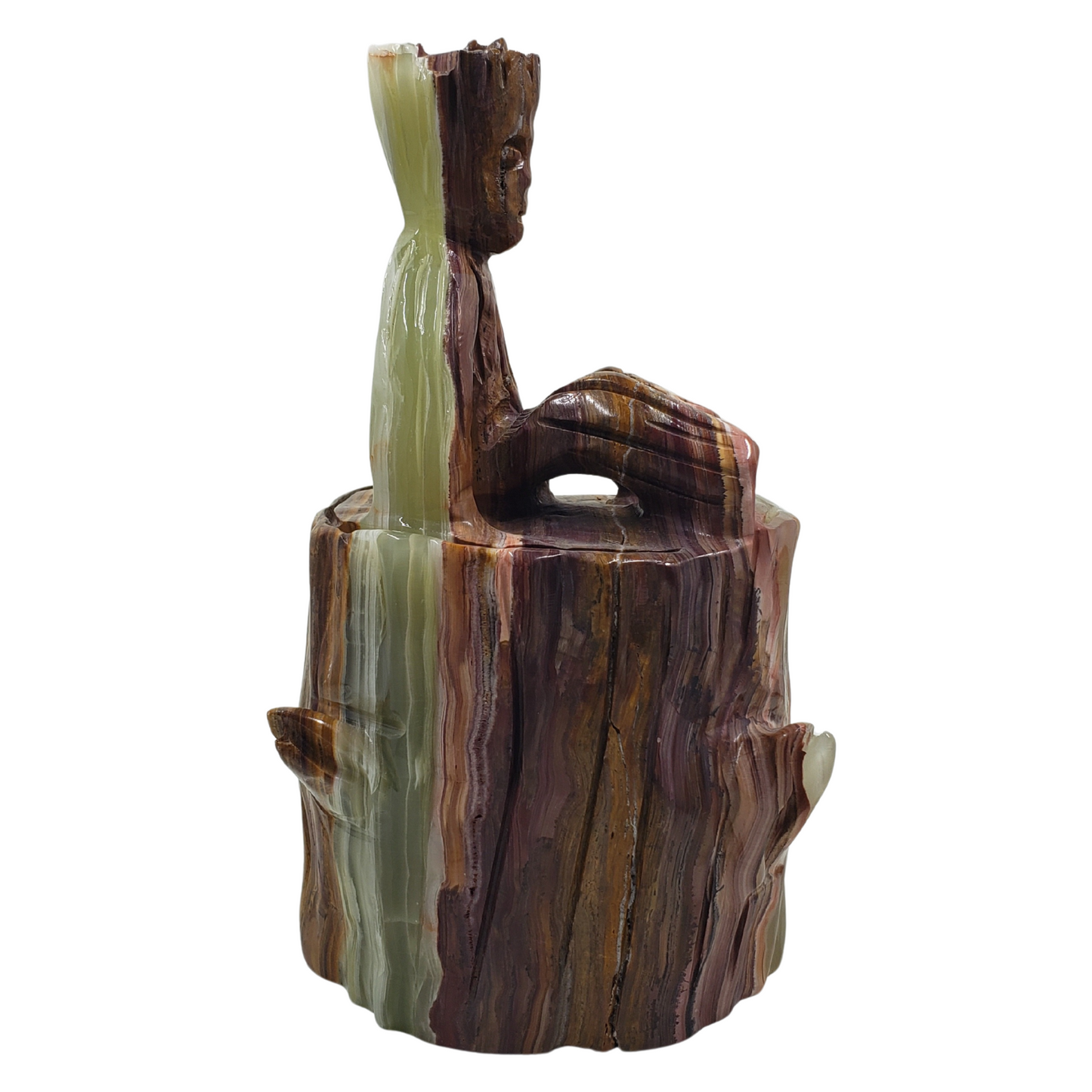 Groot Green Onyx Carving