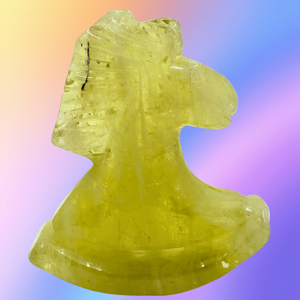 Citrine Rocking Horse Carving