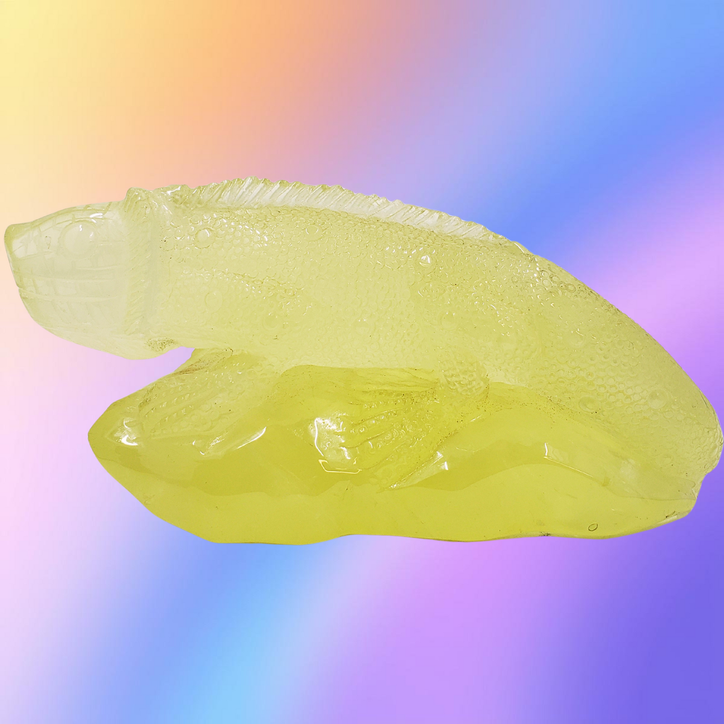 Citrine Lizard Carving