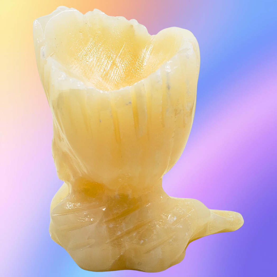 Citrine Groot Resting Face Carving