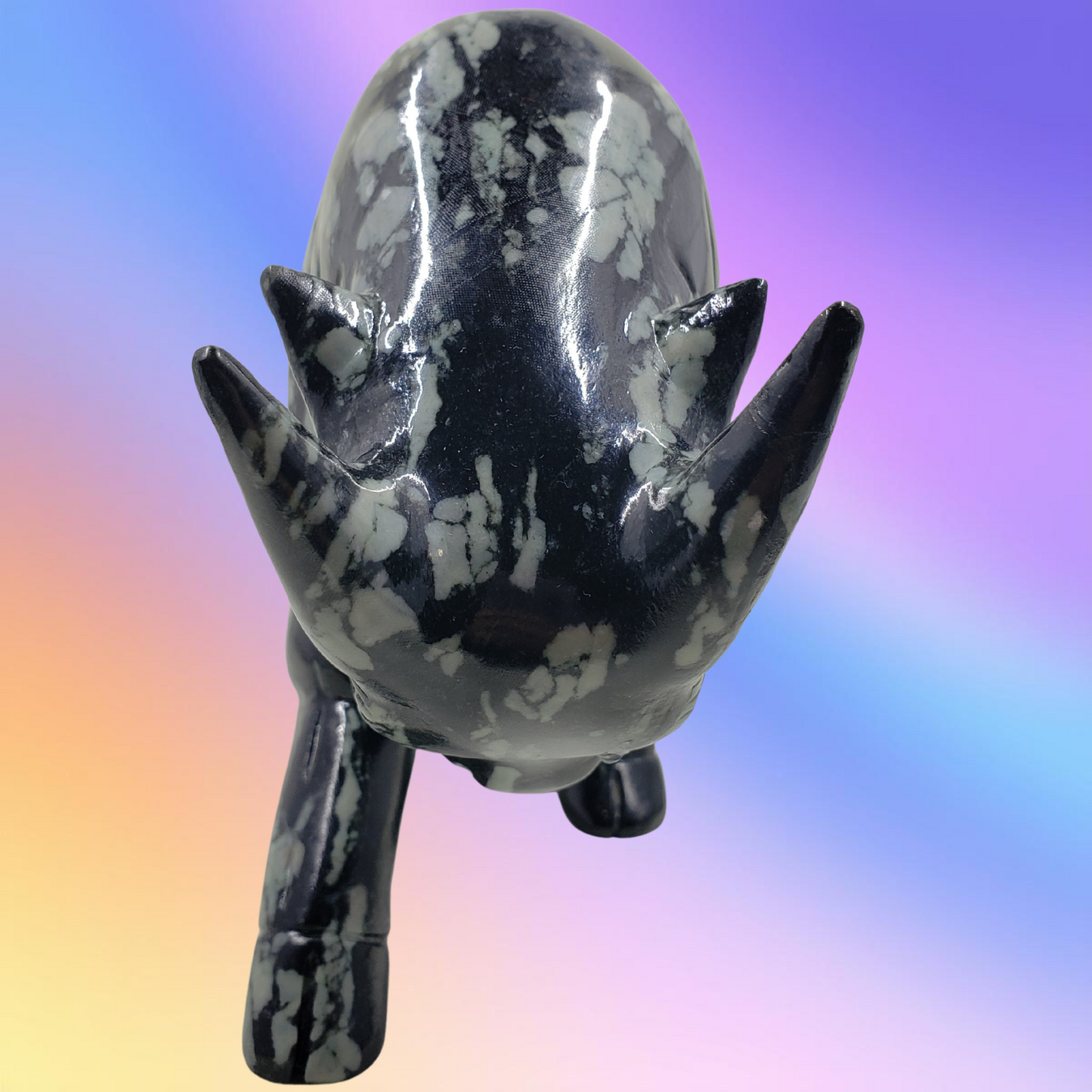 Chrysanthemum Stone Bull Carving