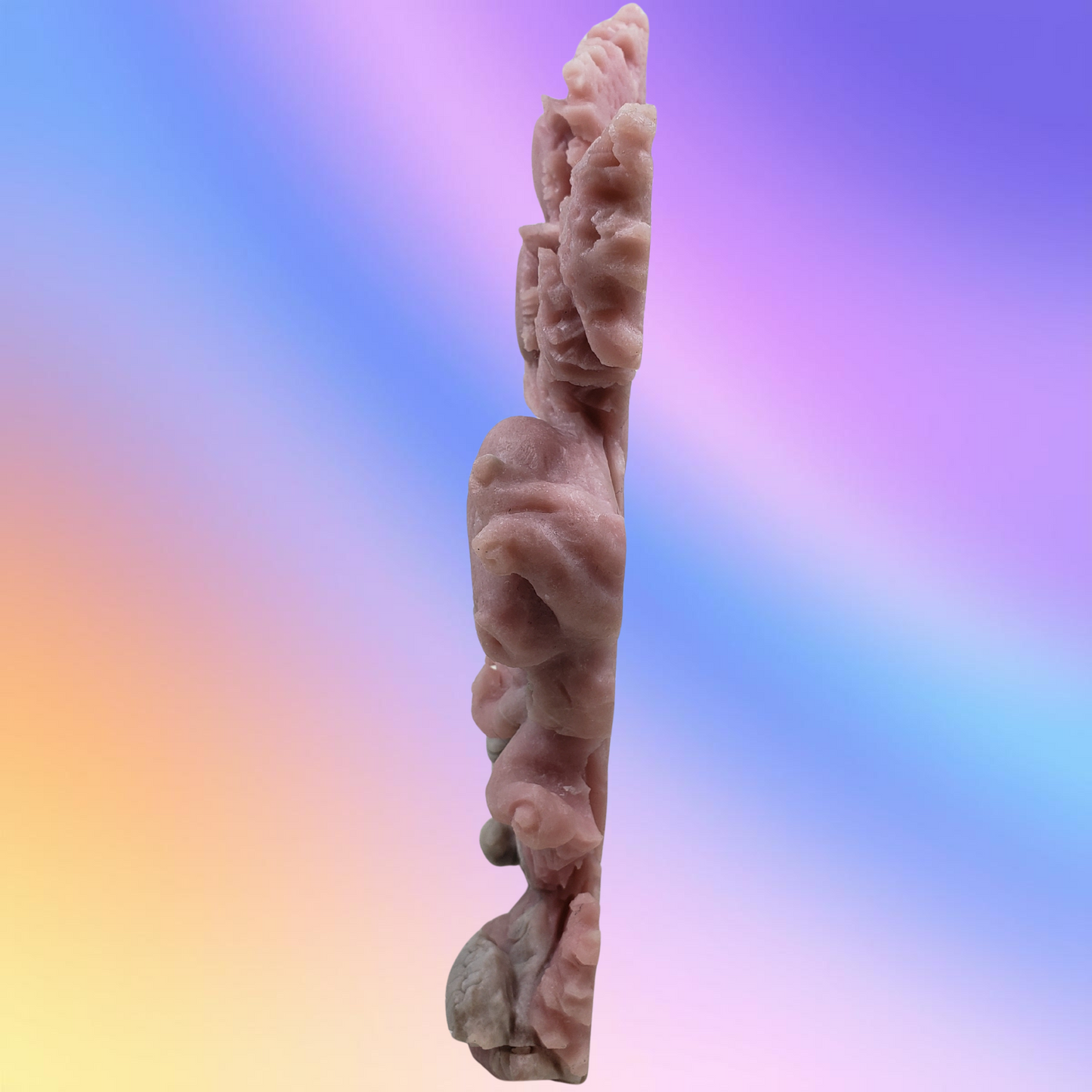 Pink Opal Sea Creatures Carving