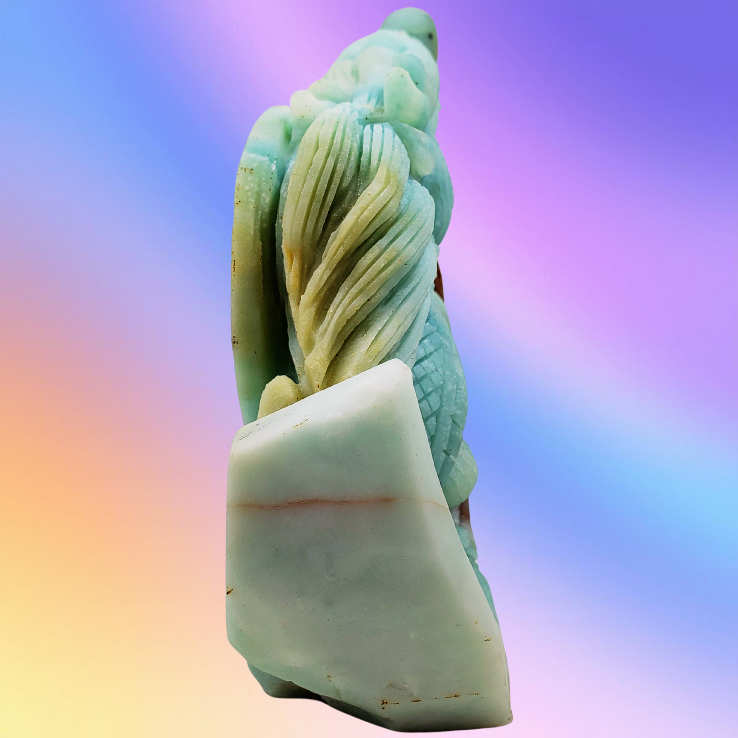 Amazonite Chinese Dragon Carving