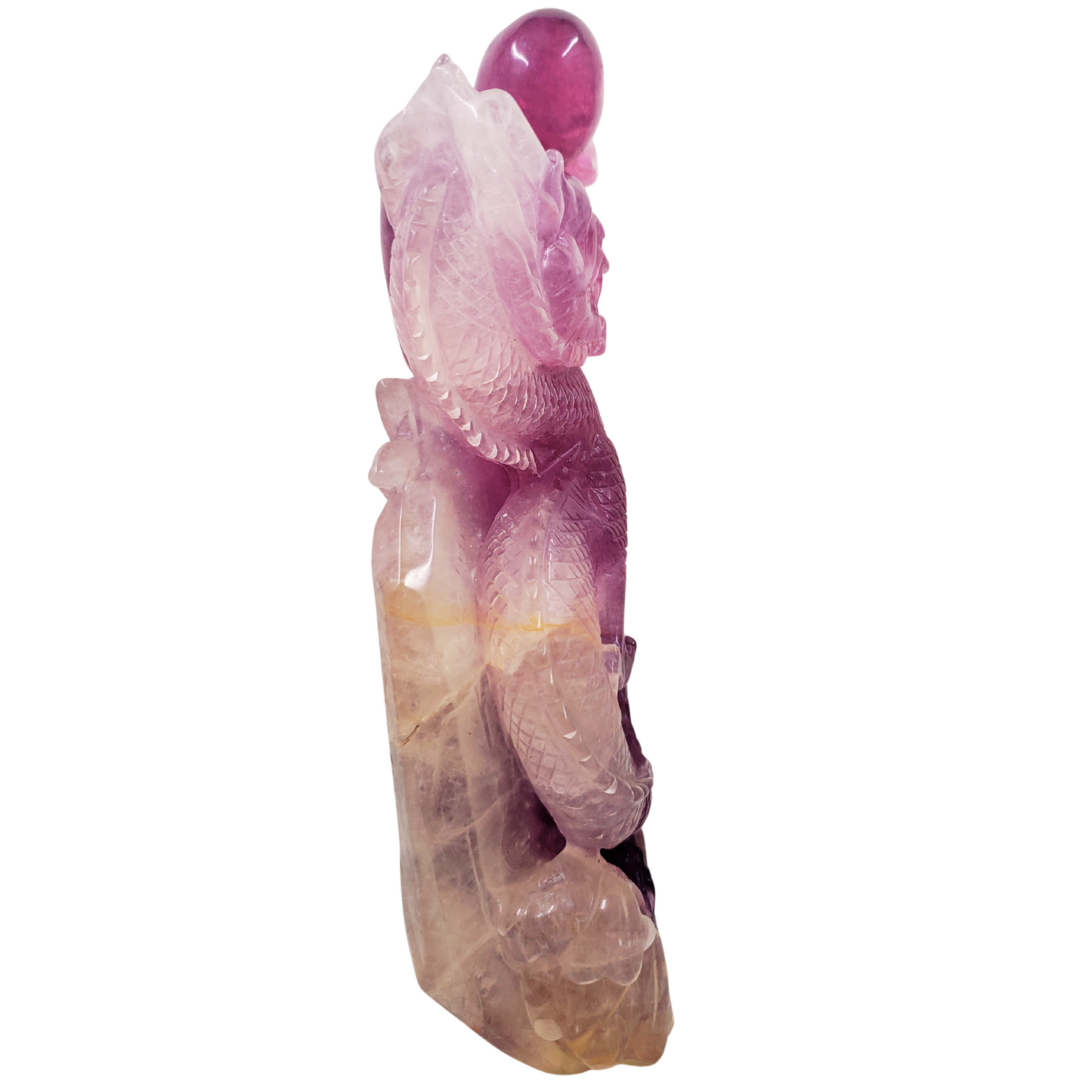 Purple Fluorite Chinese Dragon