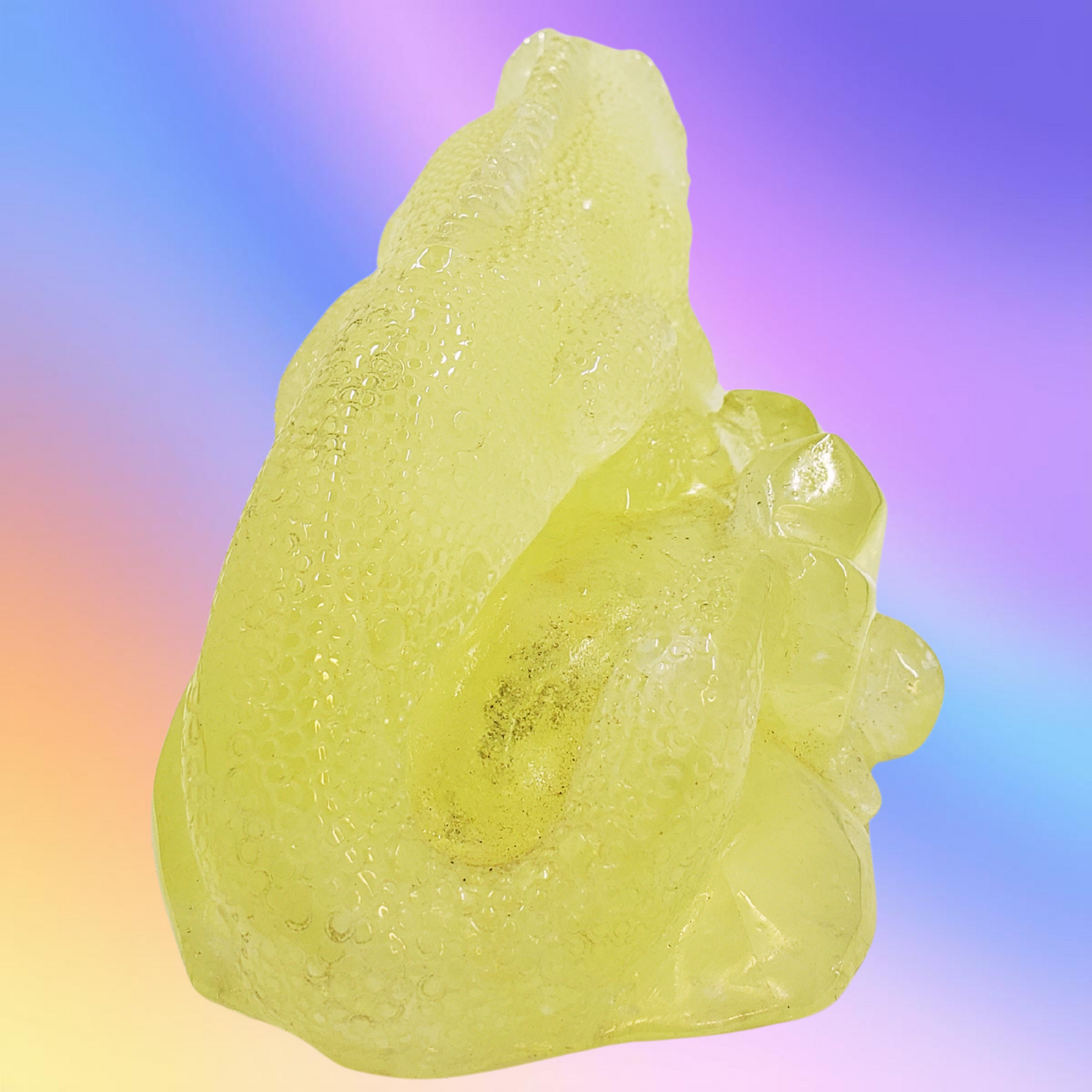 Citrine Lizard Carving