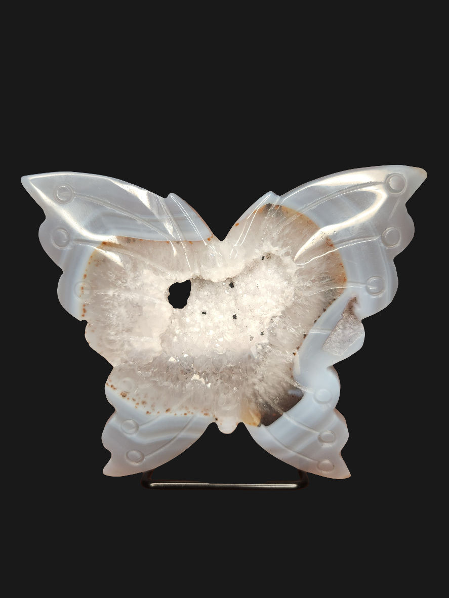 Druzy Agate Butterfly