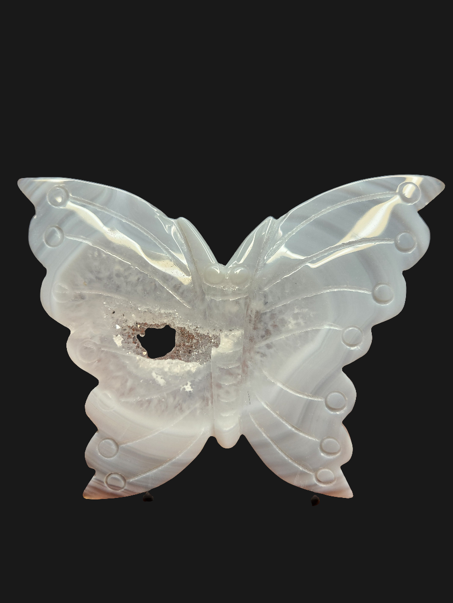 Druzy Agate Butterfly