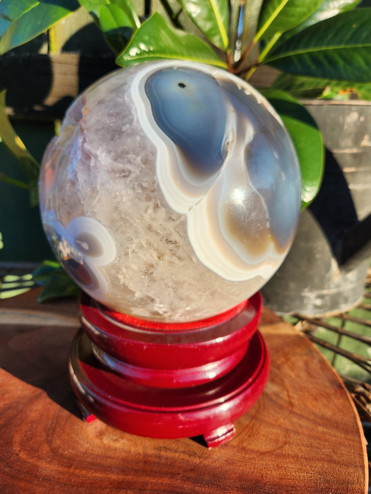 Druzy Agate Sphere.
