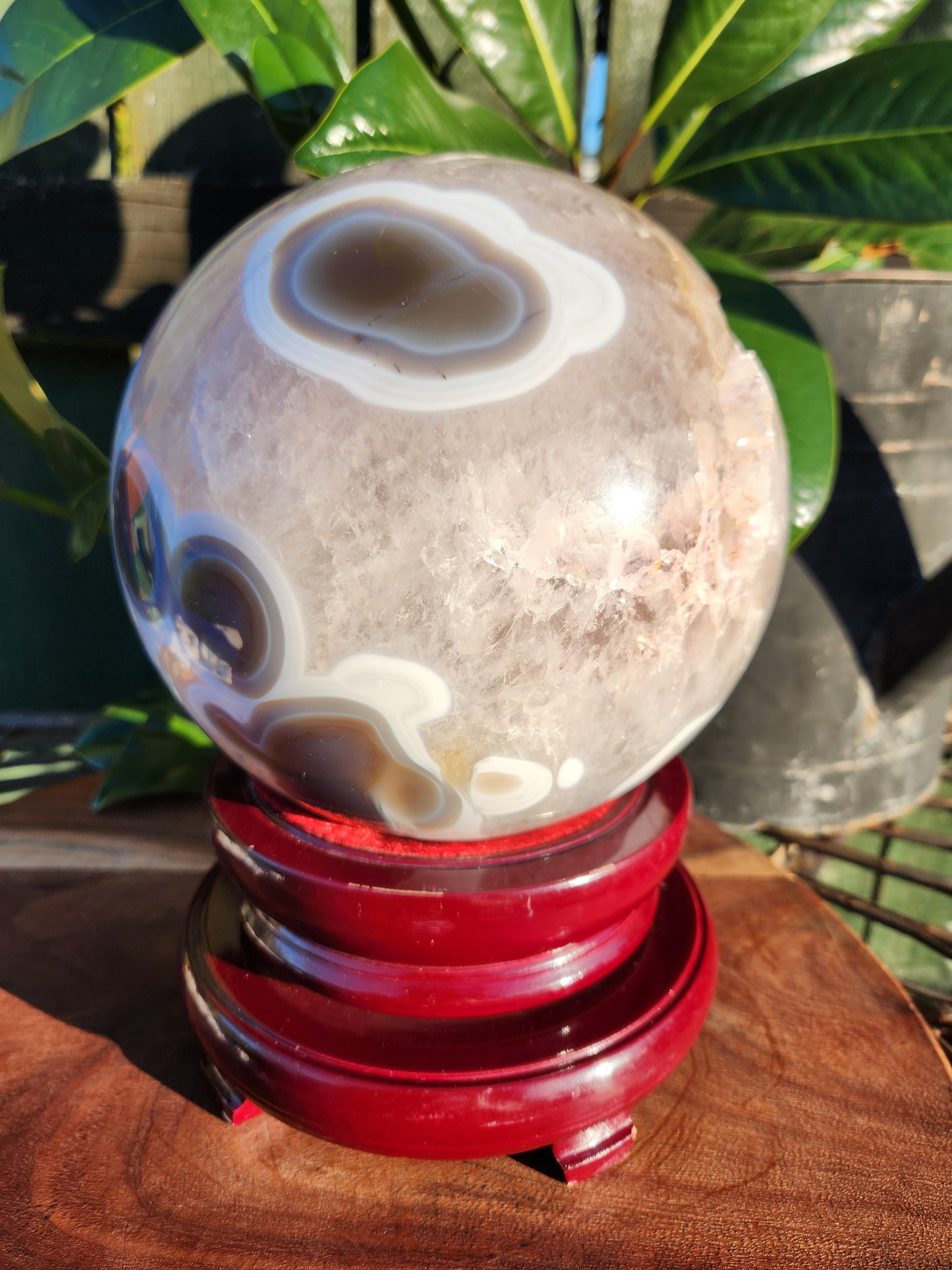 Druzy Agate Sphere.