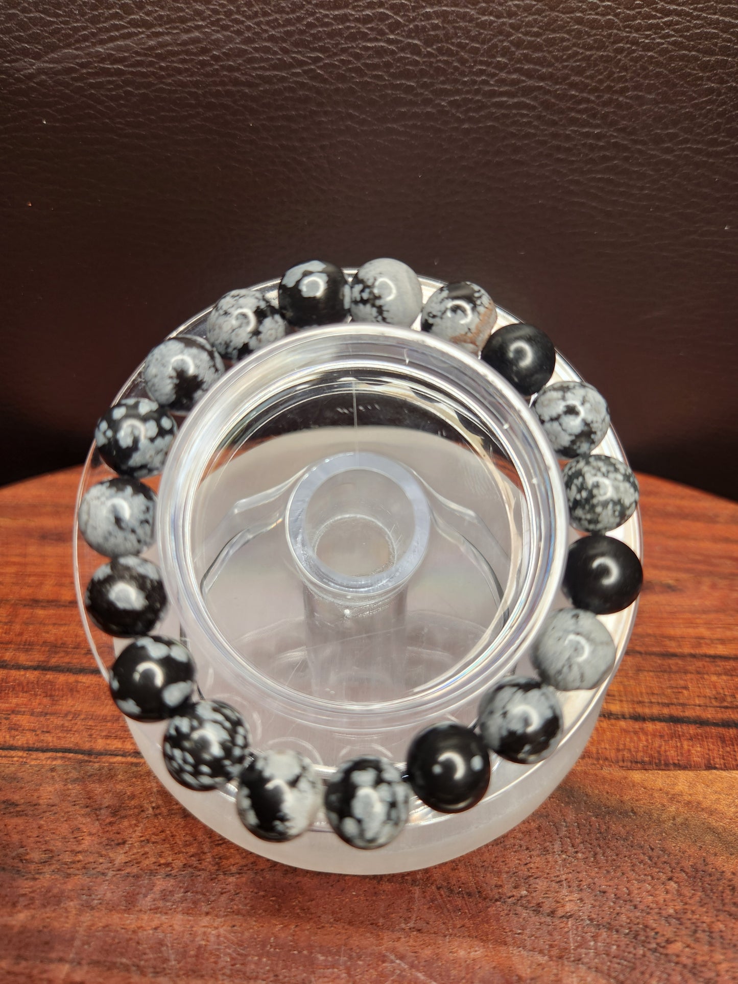 Snowflake Obsidian Bracelet