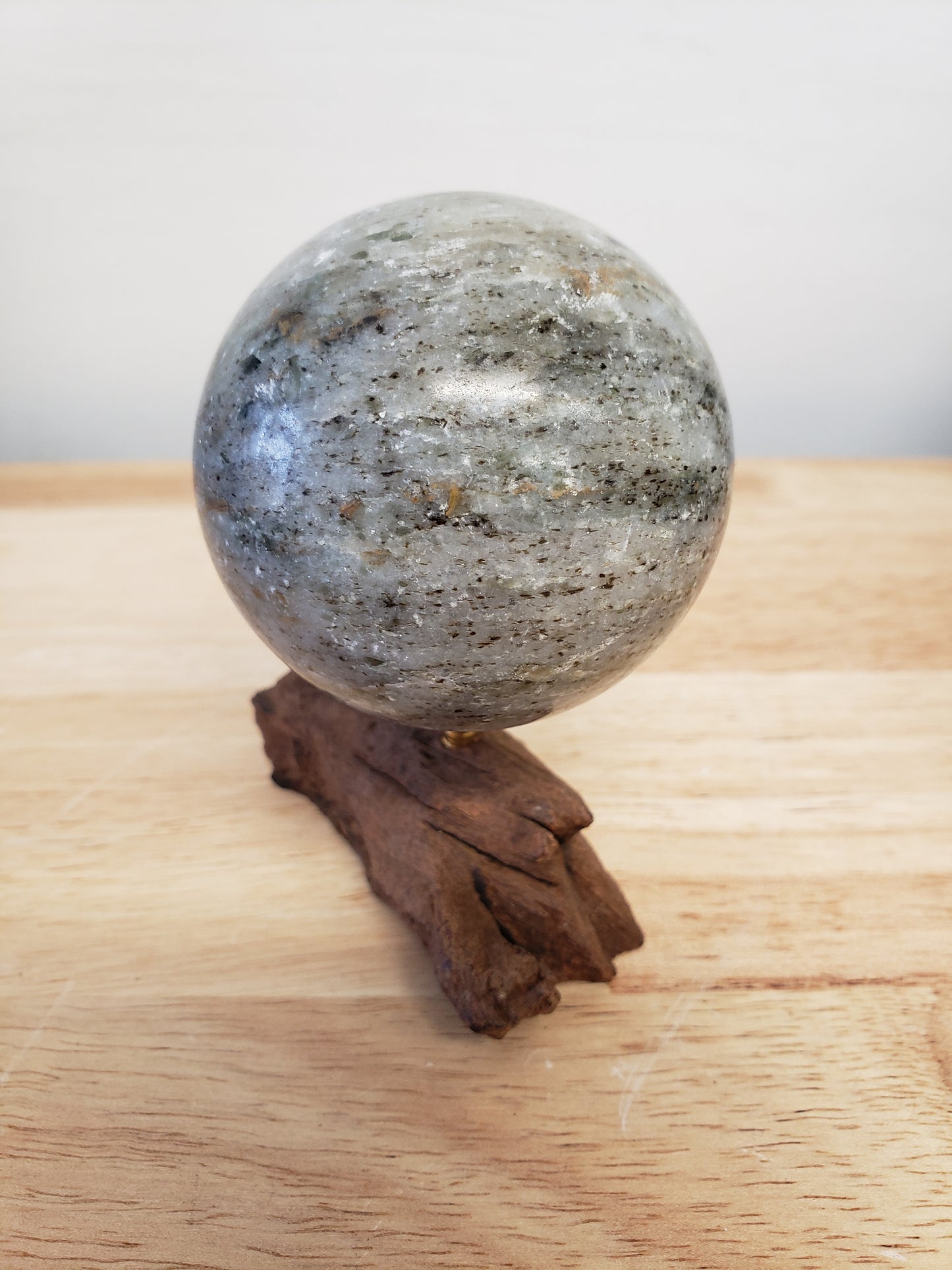 Lodolite Quartz Sphere