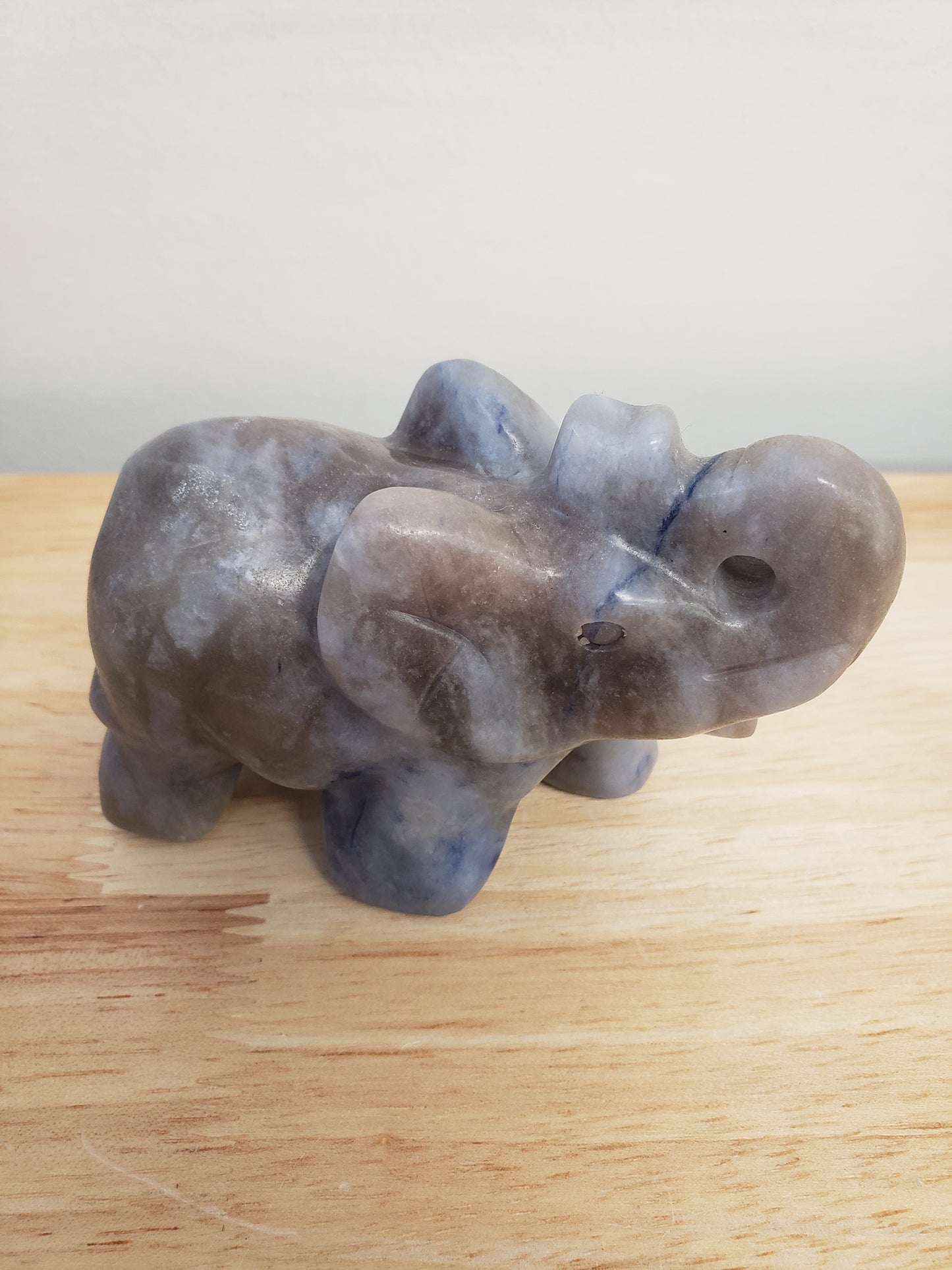 Blue Adventurine Elephant Carving