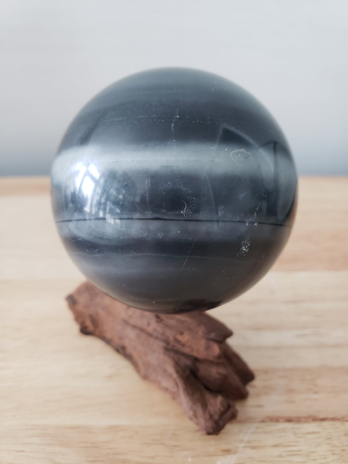 Ying Yang Stone Sphere