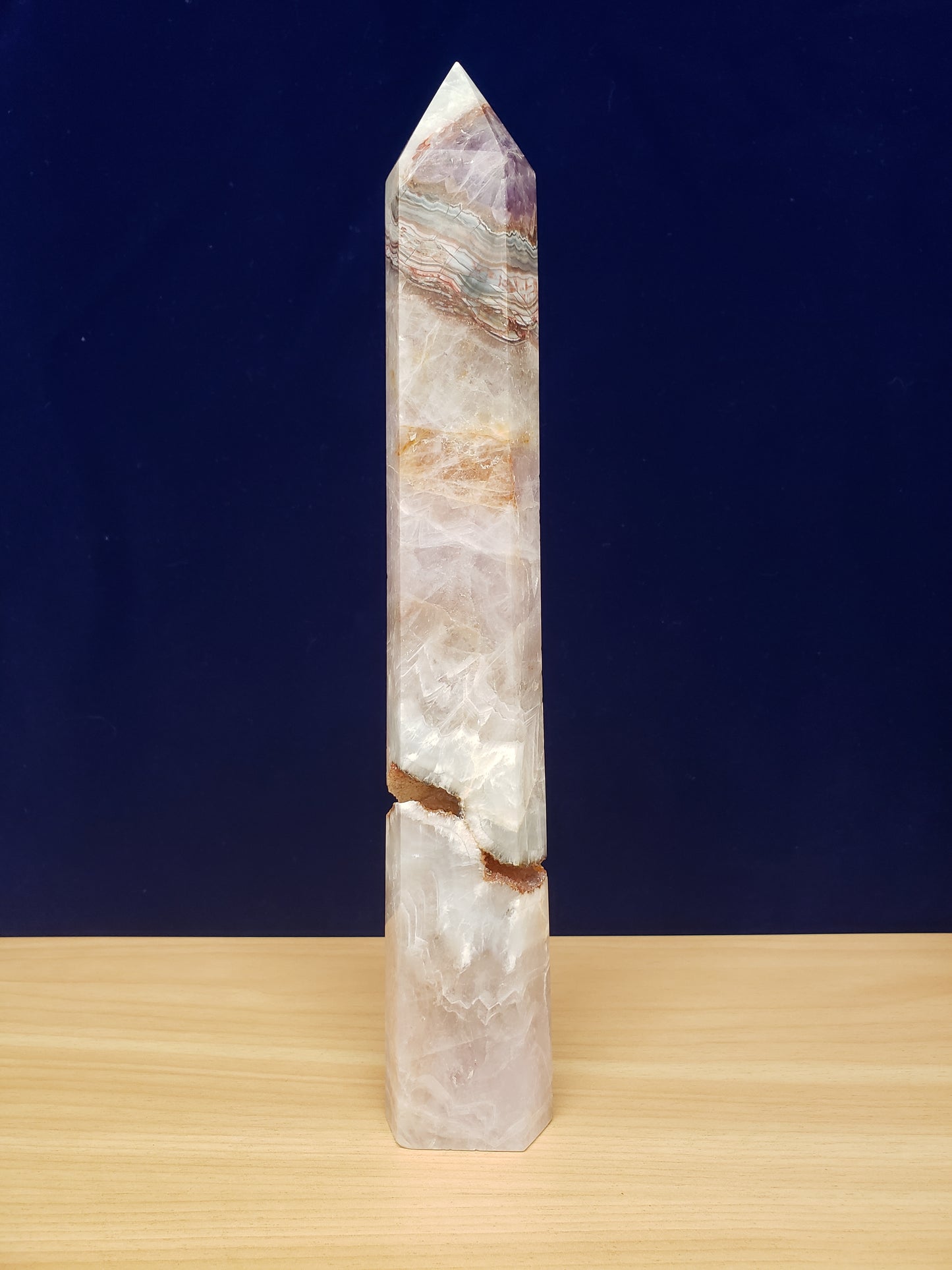 Amethyst Crazy Lace Druzey Agate Tower