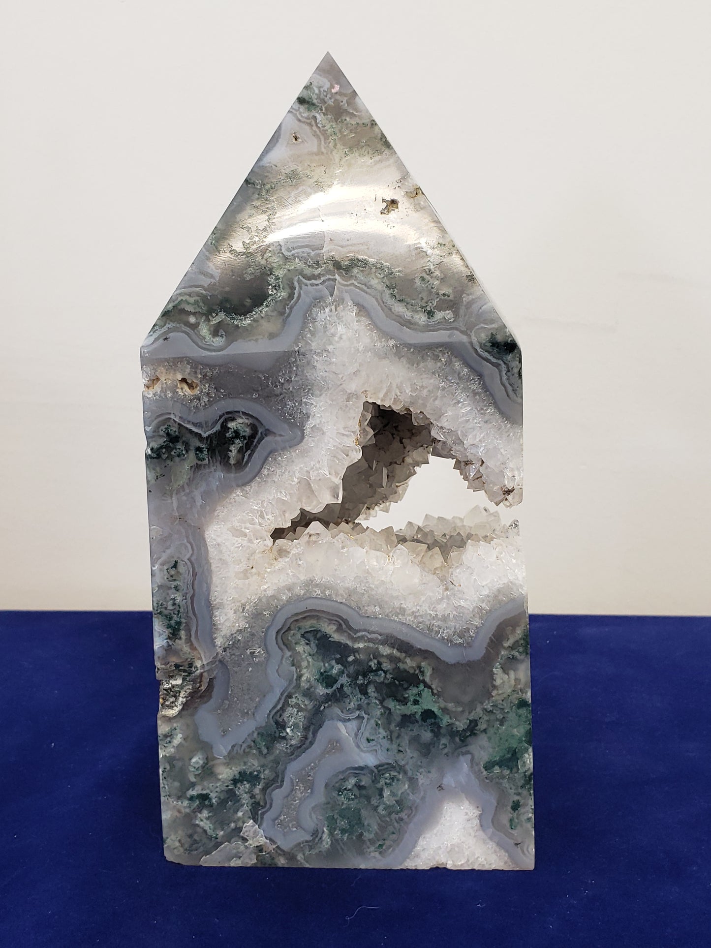 Moss Agate Druzey Tower