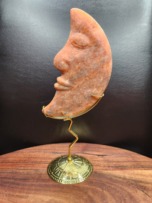 Sunstone Moon Carving