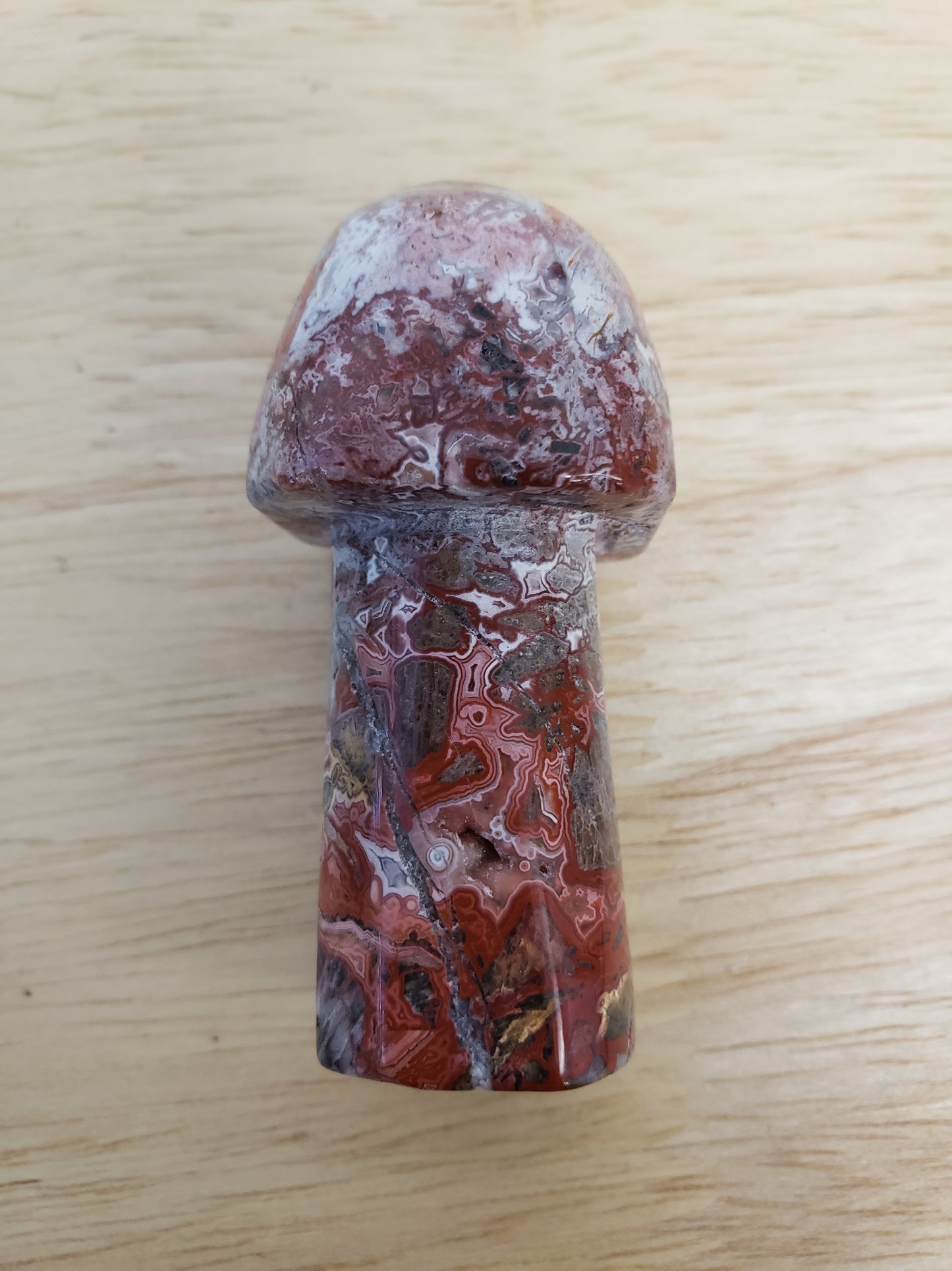 Mexican Lace Agate Mushroom