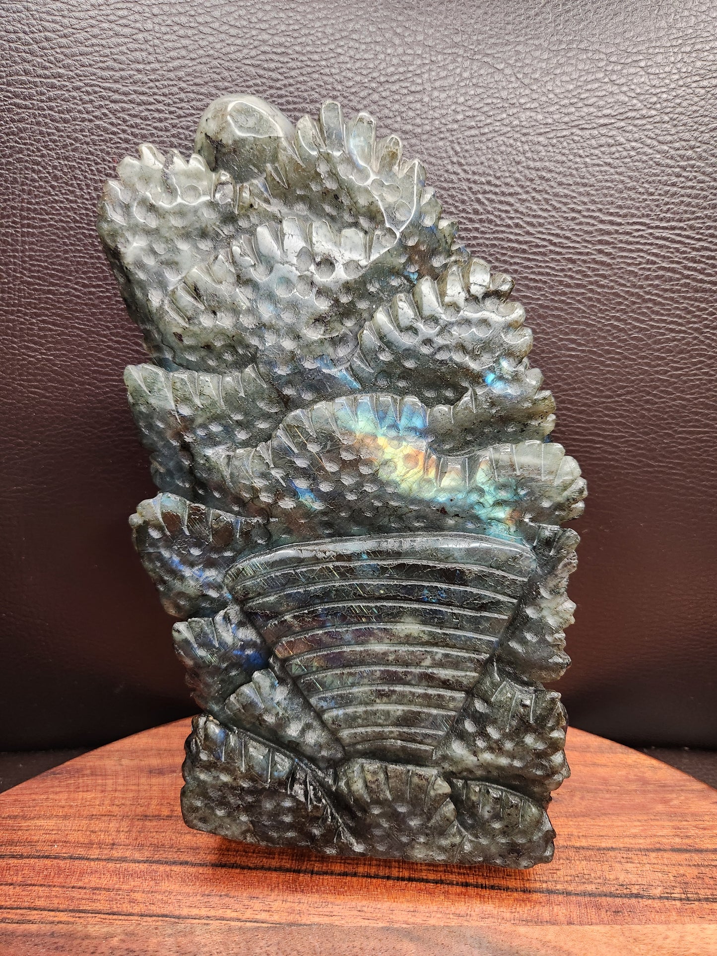 Labradorite Sea Creatures Carving