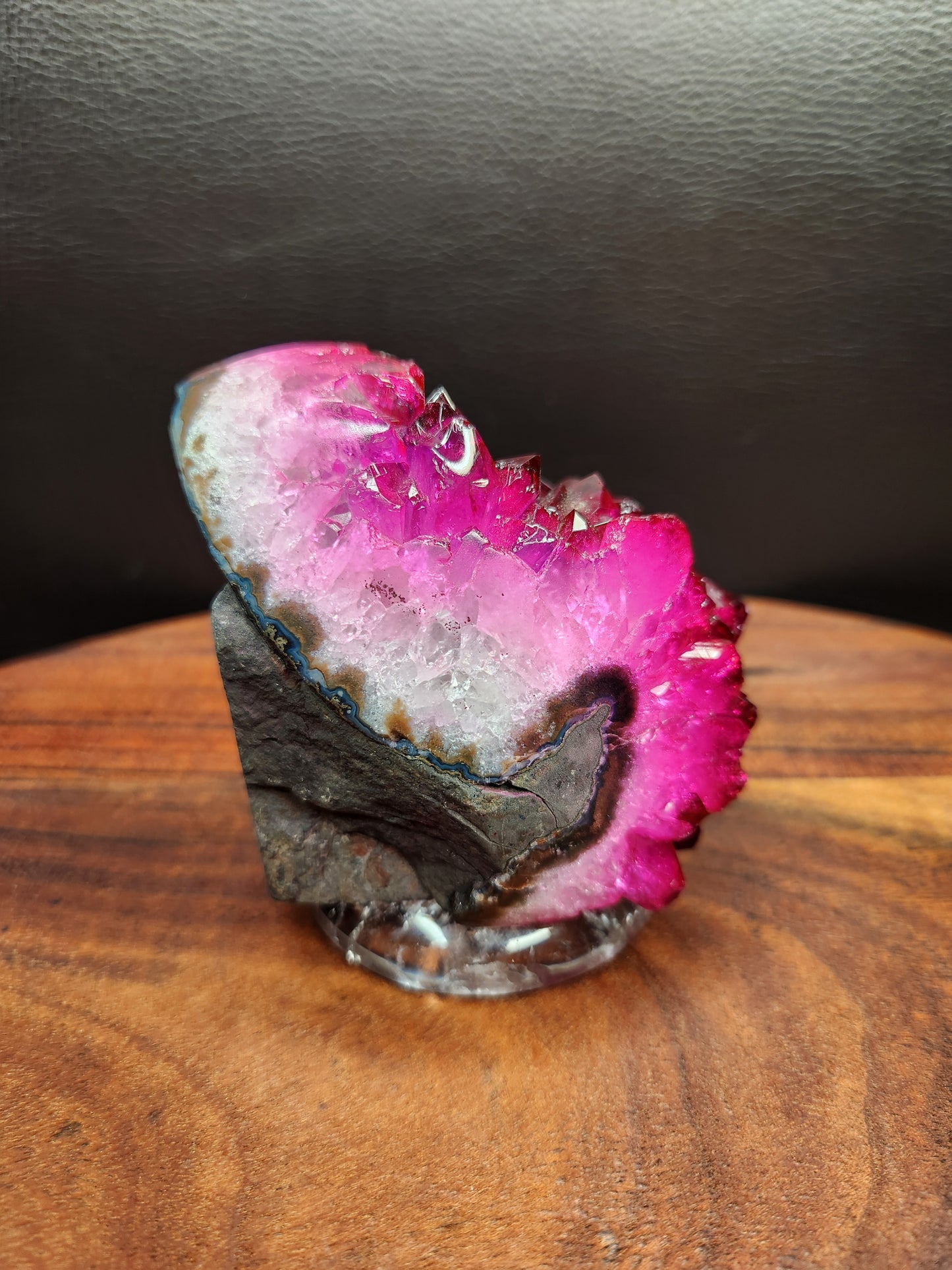 Pink Dyed Amethyst Cluster Freeform