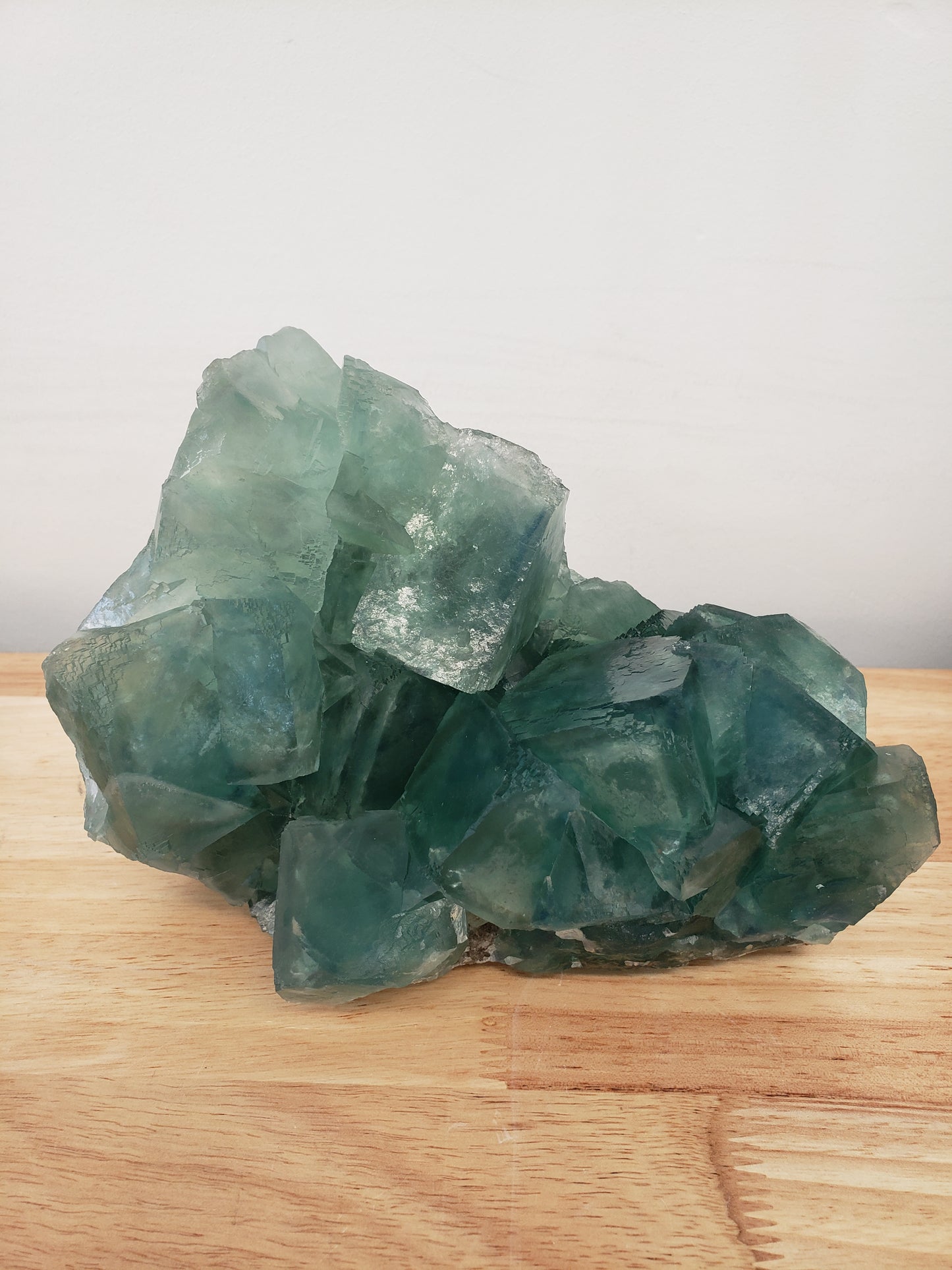 Green Cubed Fluorite Cluster