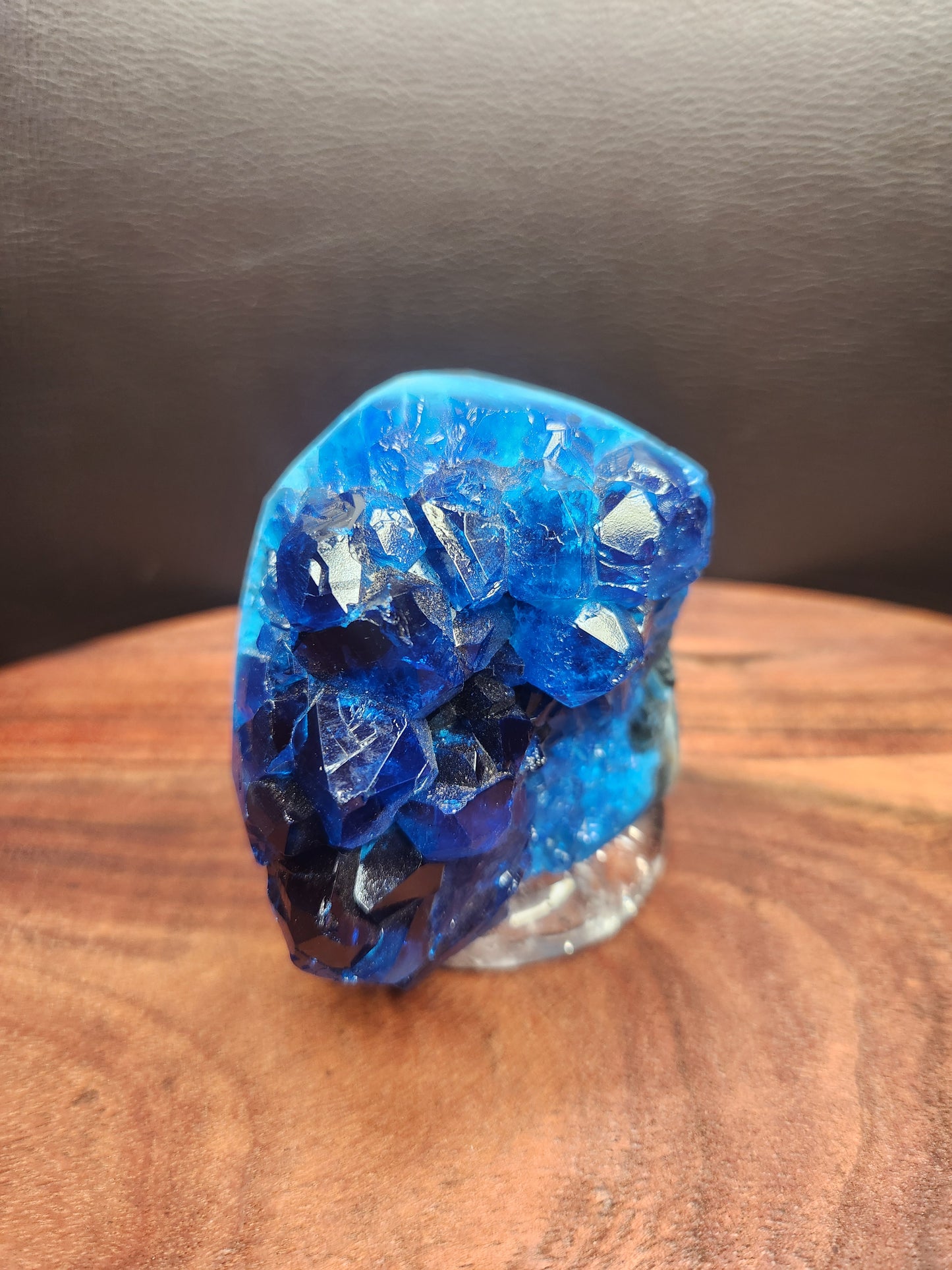 Blue Dyed Amethyst Cluster Freeform