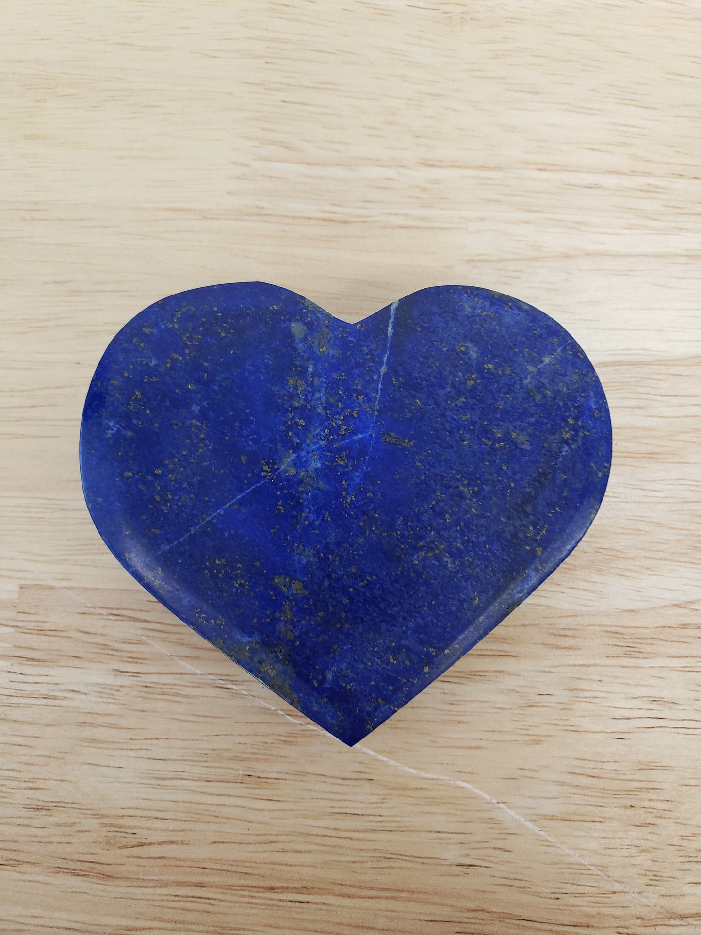 Lapis Lazuli Heart Carving