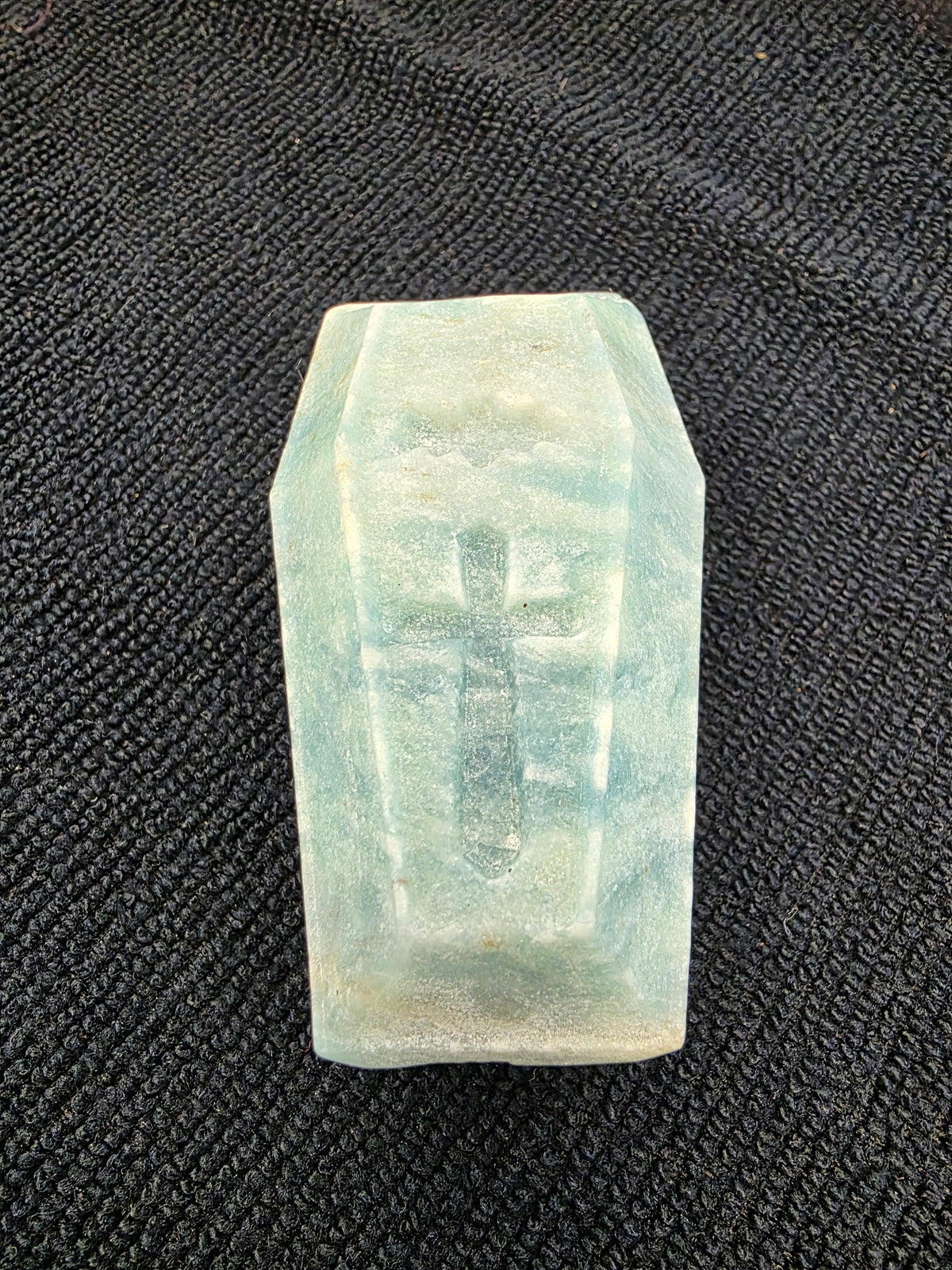 Blue Calcite Coffin