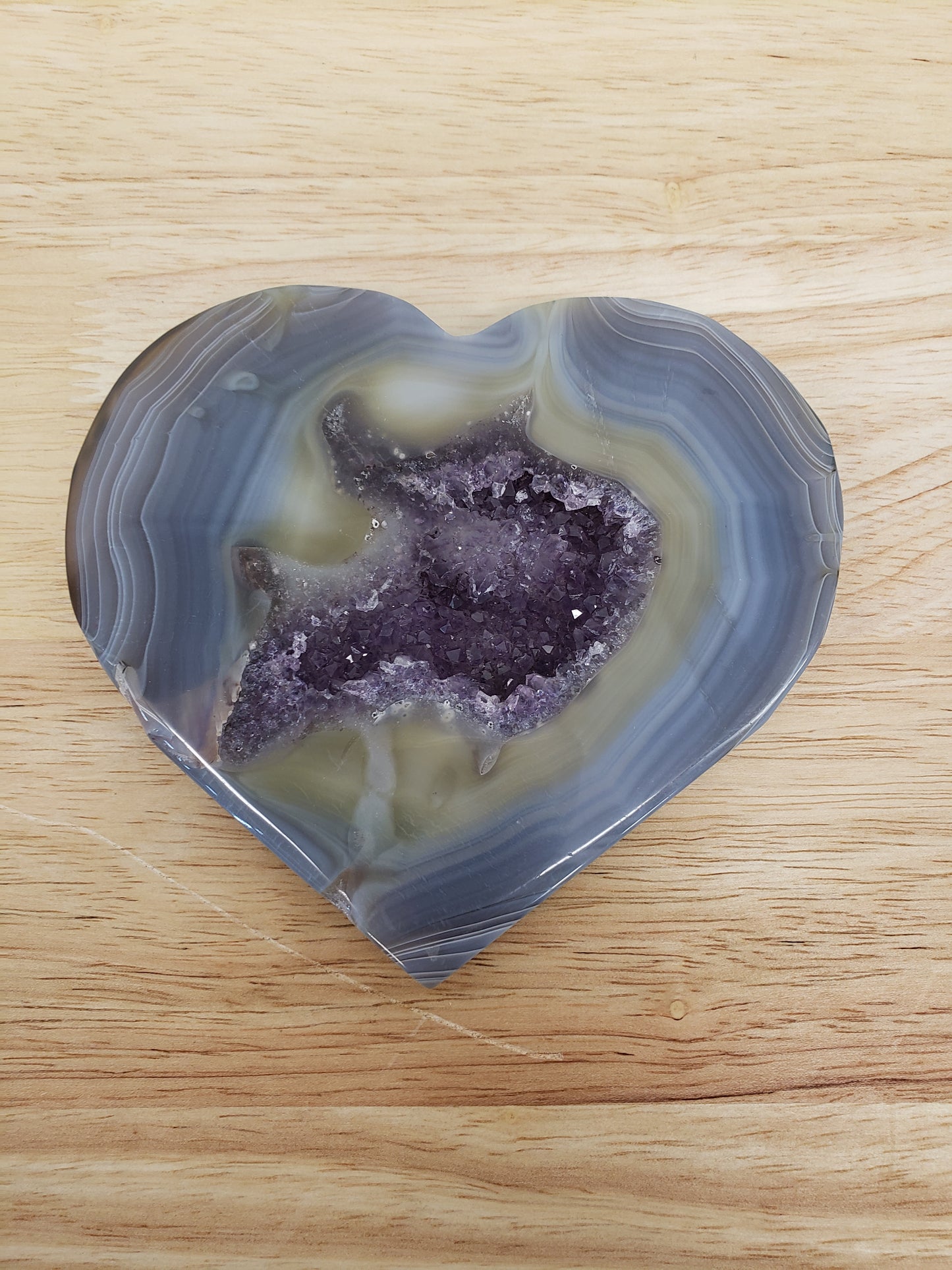 Amethyst Druzey Cluster Heart