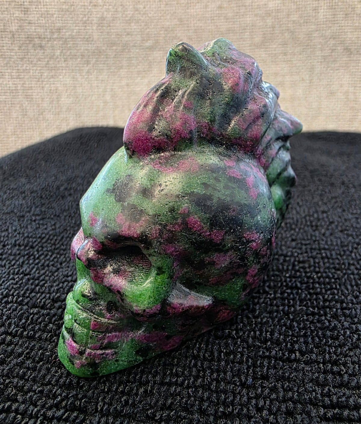 Ruby Zoisite Punk Mohawk Skull