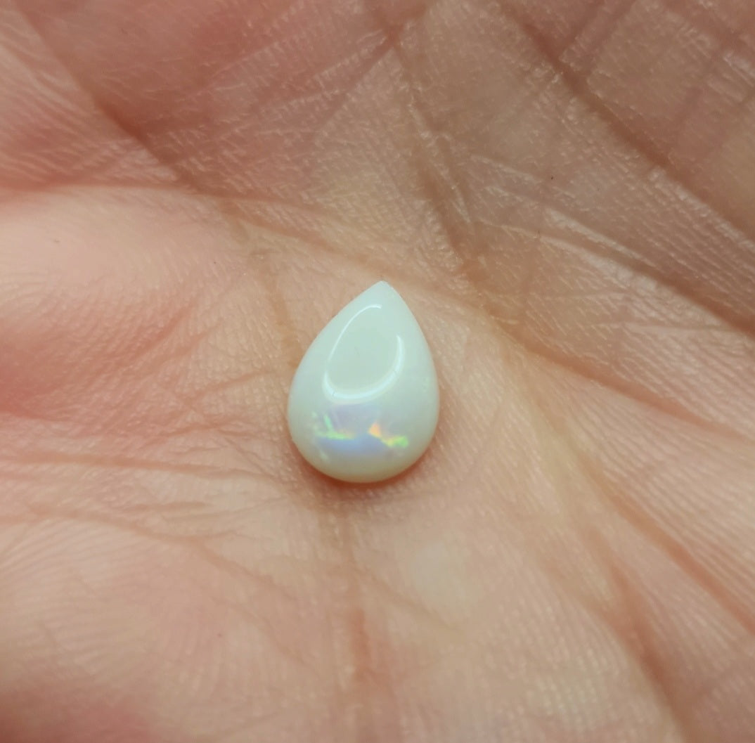 White Opal Cabochon