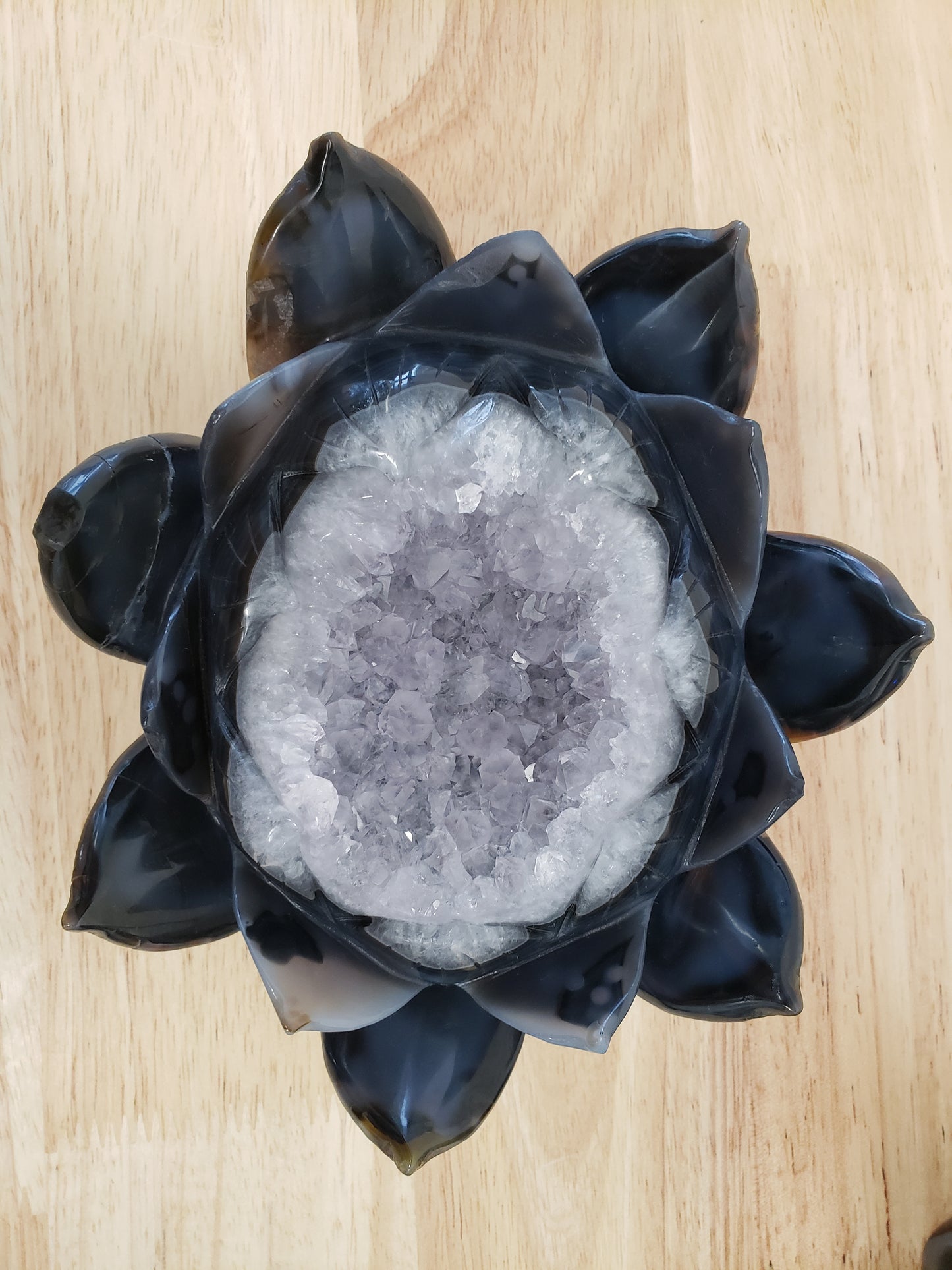Druzey Agate L Carving