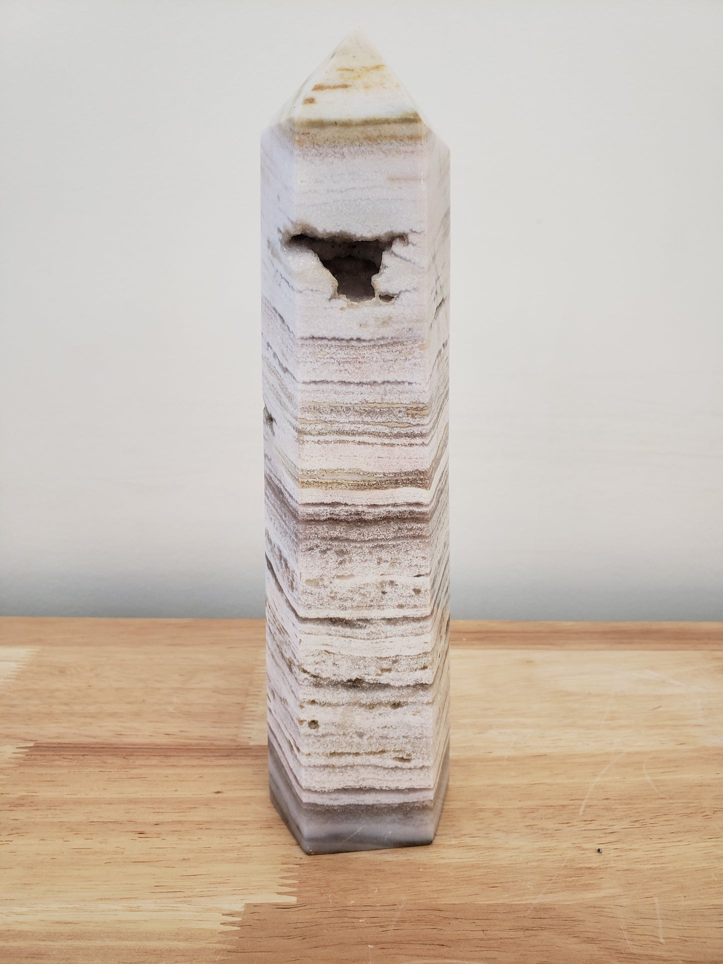White Ocean Jasper Druzey Tower