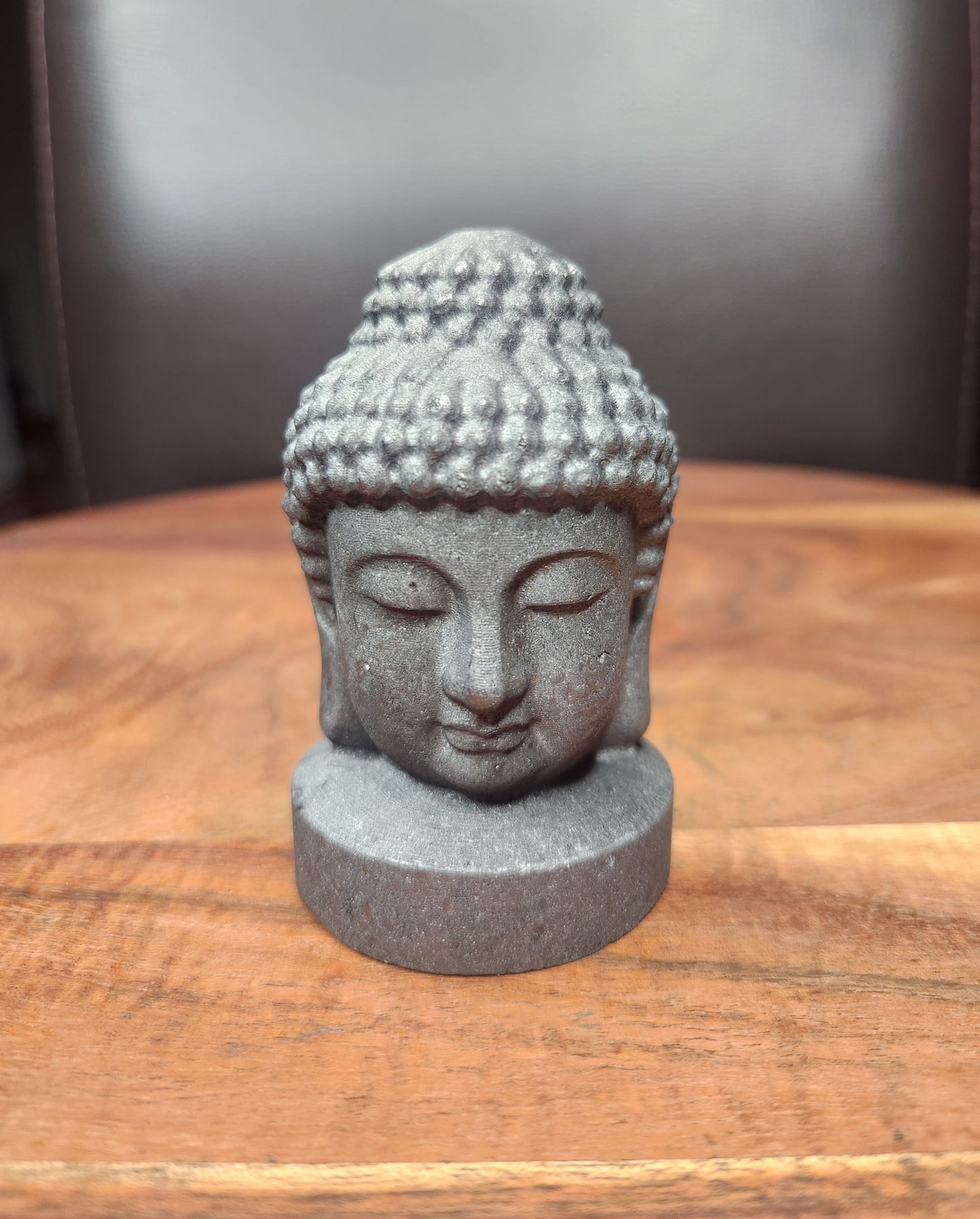 Shungite Buddah Head Carving