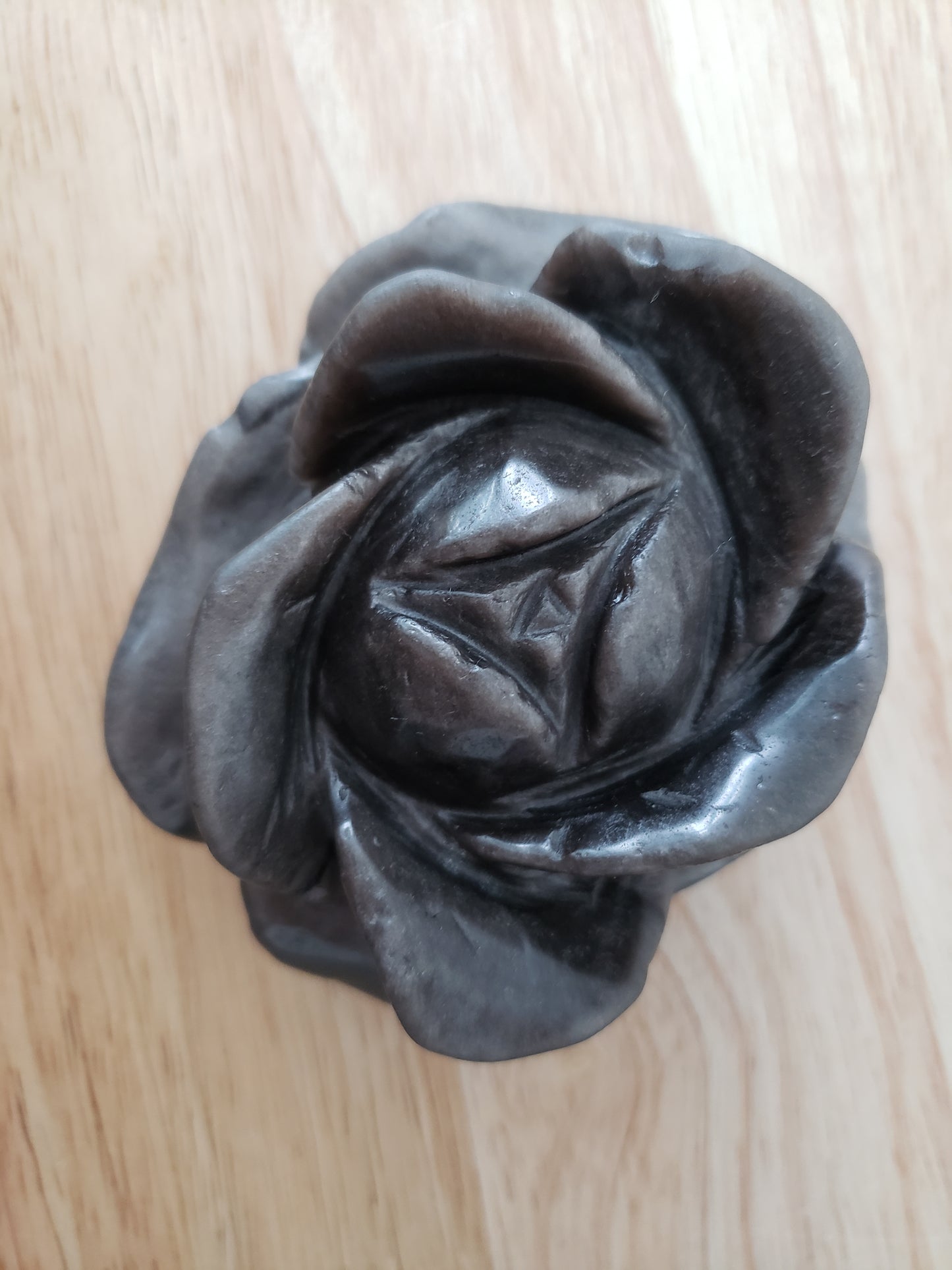 Silver Sheen Flower Carving