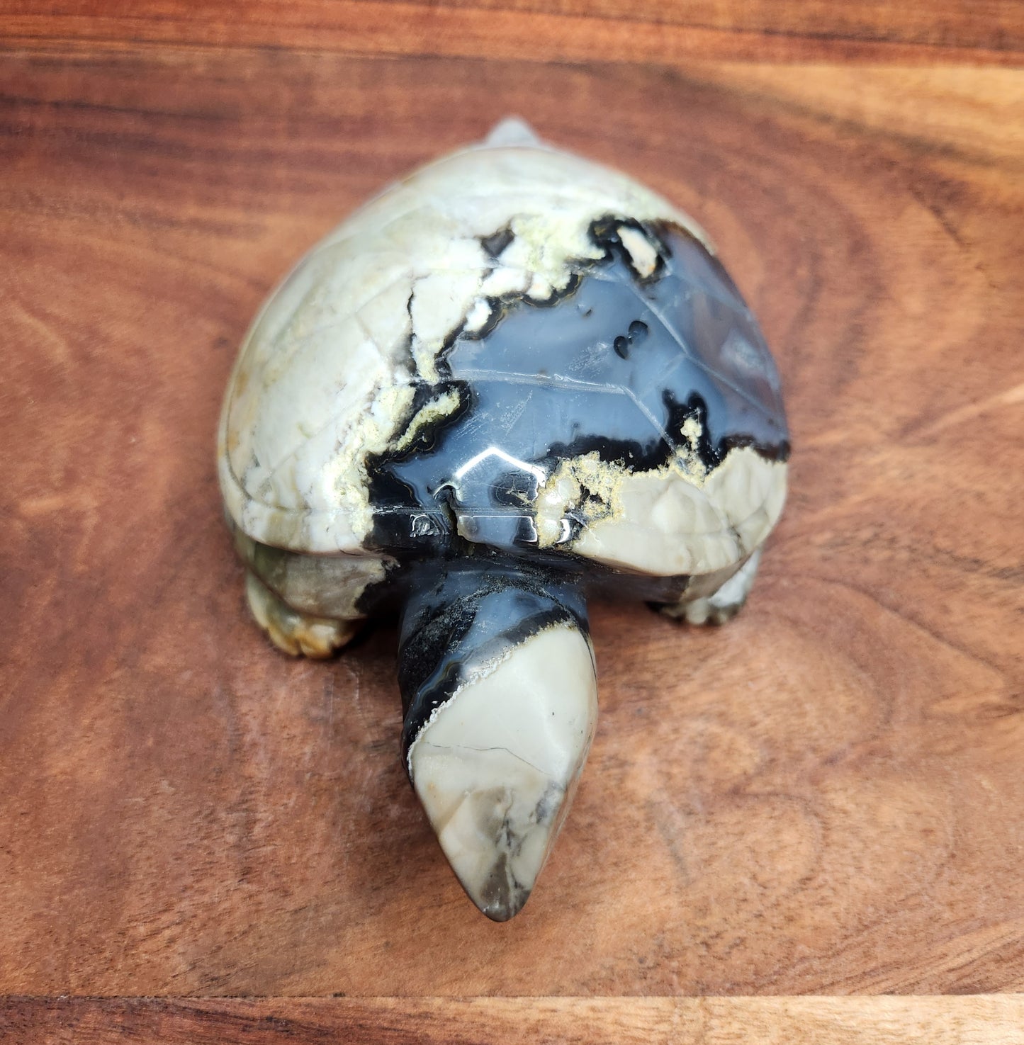 Volcano Agate Turtle Carving
