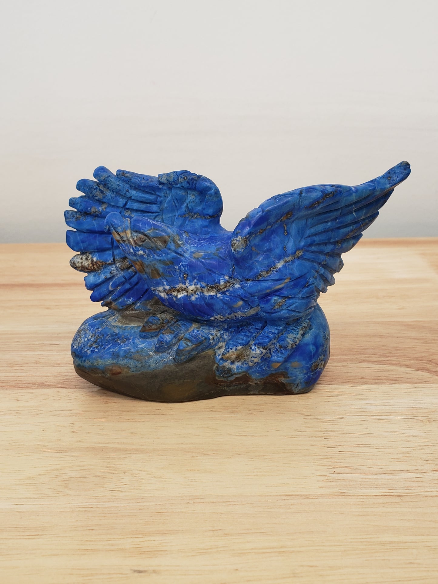 Lapis Lazuli Eagle Carving