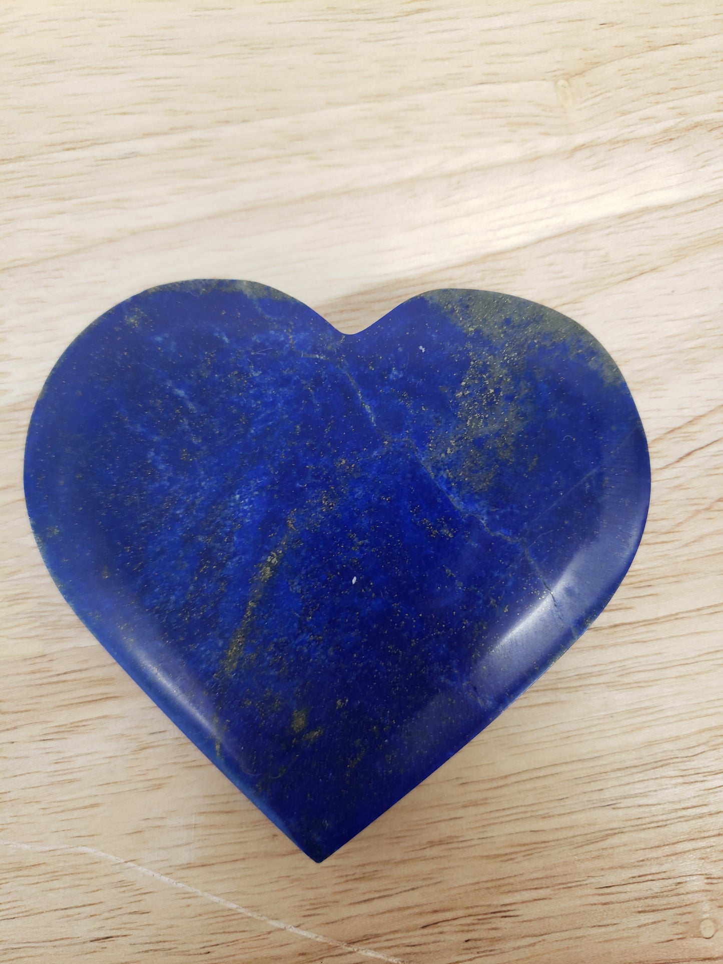 Lapis Lazuli Heart Carving