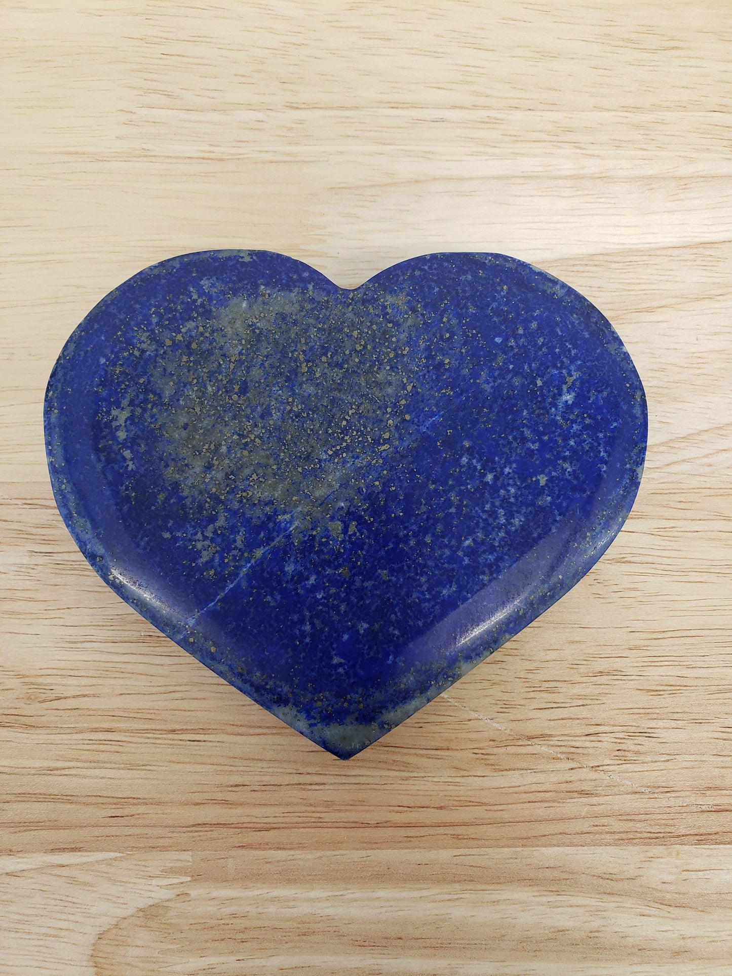 Lapis Lazuli L Heart Carving