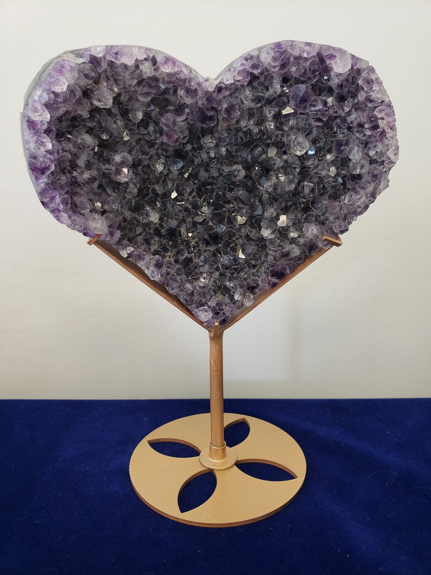 Amethyst Cluster Heart